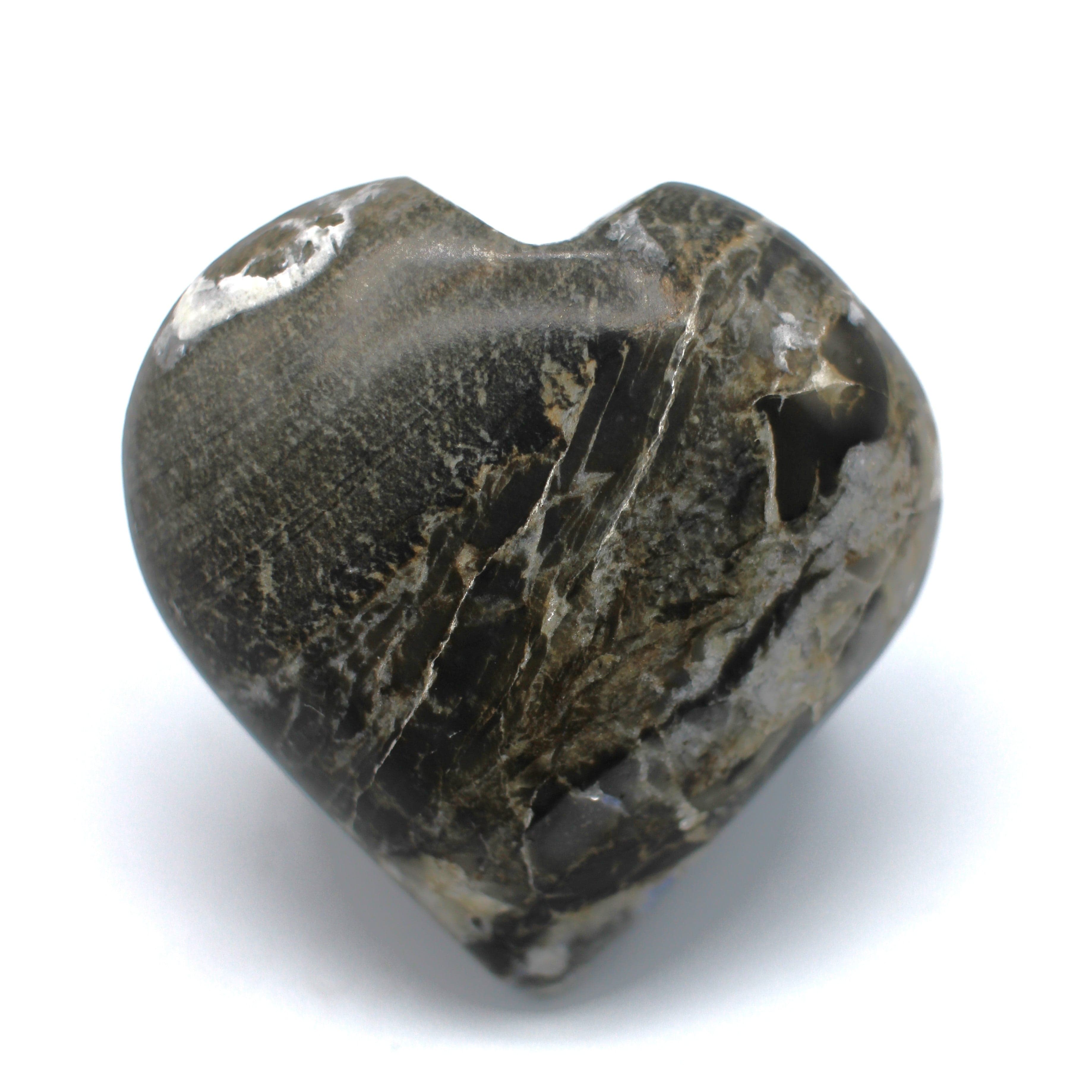Natural Canadian Sodalite Heart Carving in Matrix - Healing Crystal Stone for Meditation, Reiki & Home Decor