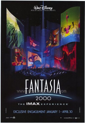Fantasia 2000 Movie Poster 27x40 Inches - Collectible Disney Animation Art by Hendel Butoy, Eric Goldberg & James Nelson Algar - Perfect for Home Theater Decor, Disney Fan Gifts & Animation Art Collection