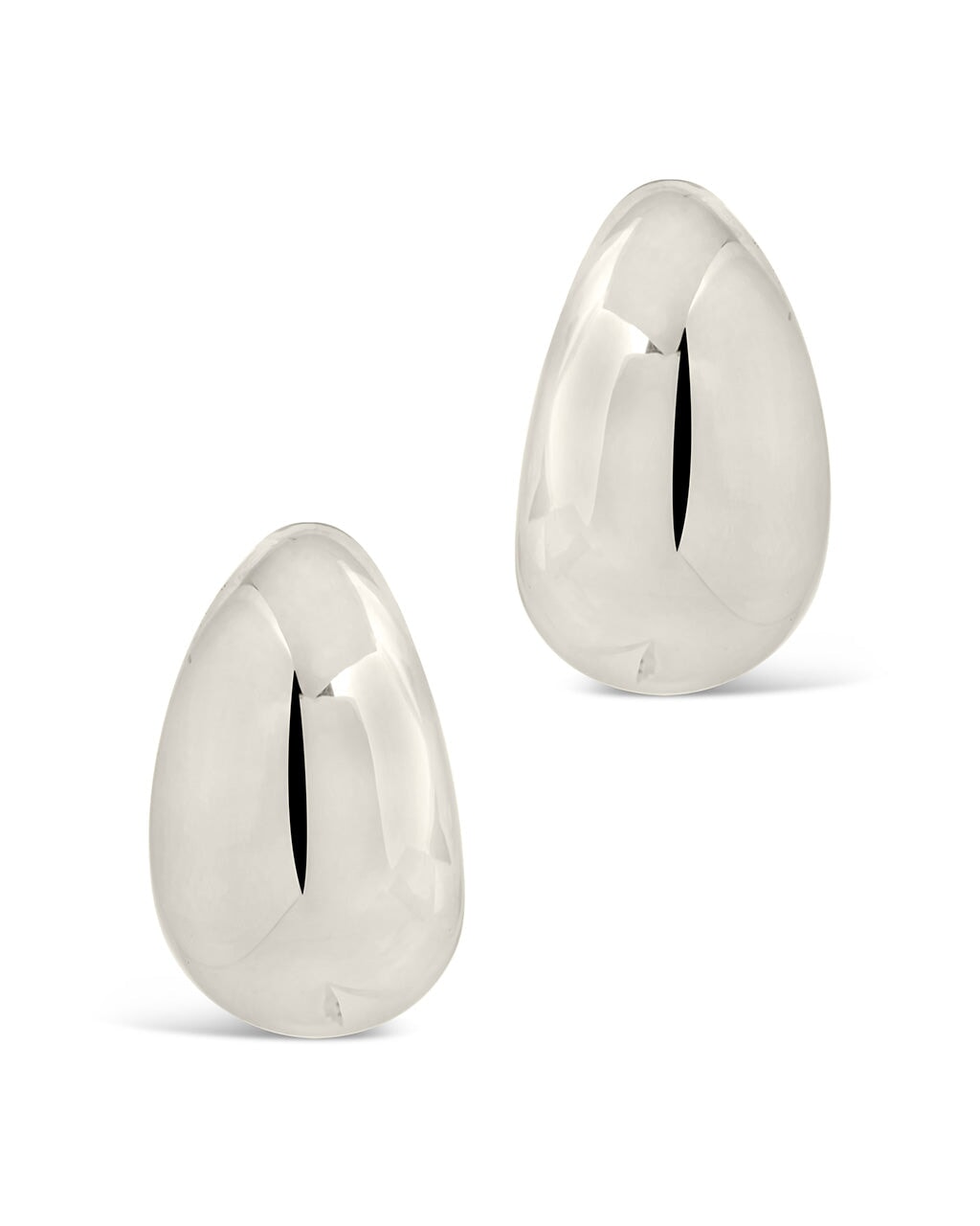 Eclipse Polished Hoop Earrings for Women - 925 Sterling Silver Hypoallergenic Hinged Hoops - Perfect for Everyday Wear, Parties & Gifts