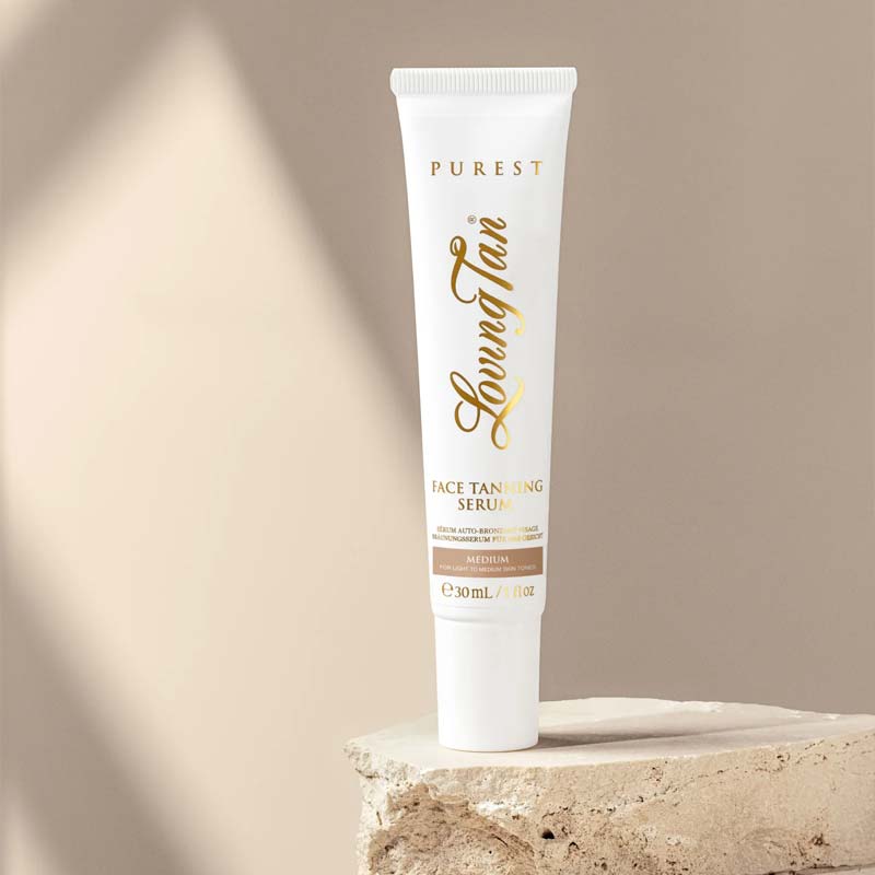 Loving Tan Purest Face Tanning Serum - Natural & Organic Self-Tanner for Glowing Skin - Perfect for Daily Use & Special Occasions
