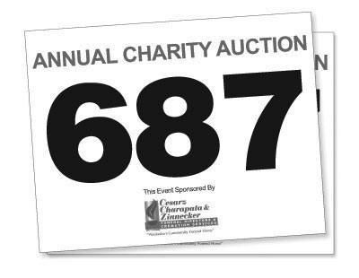 Custom Full Page Bid Cards - 500/Pack with Black Ink & Numbered - Perfect for Auctions, Bingo, Raffles & Fundraising Events