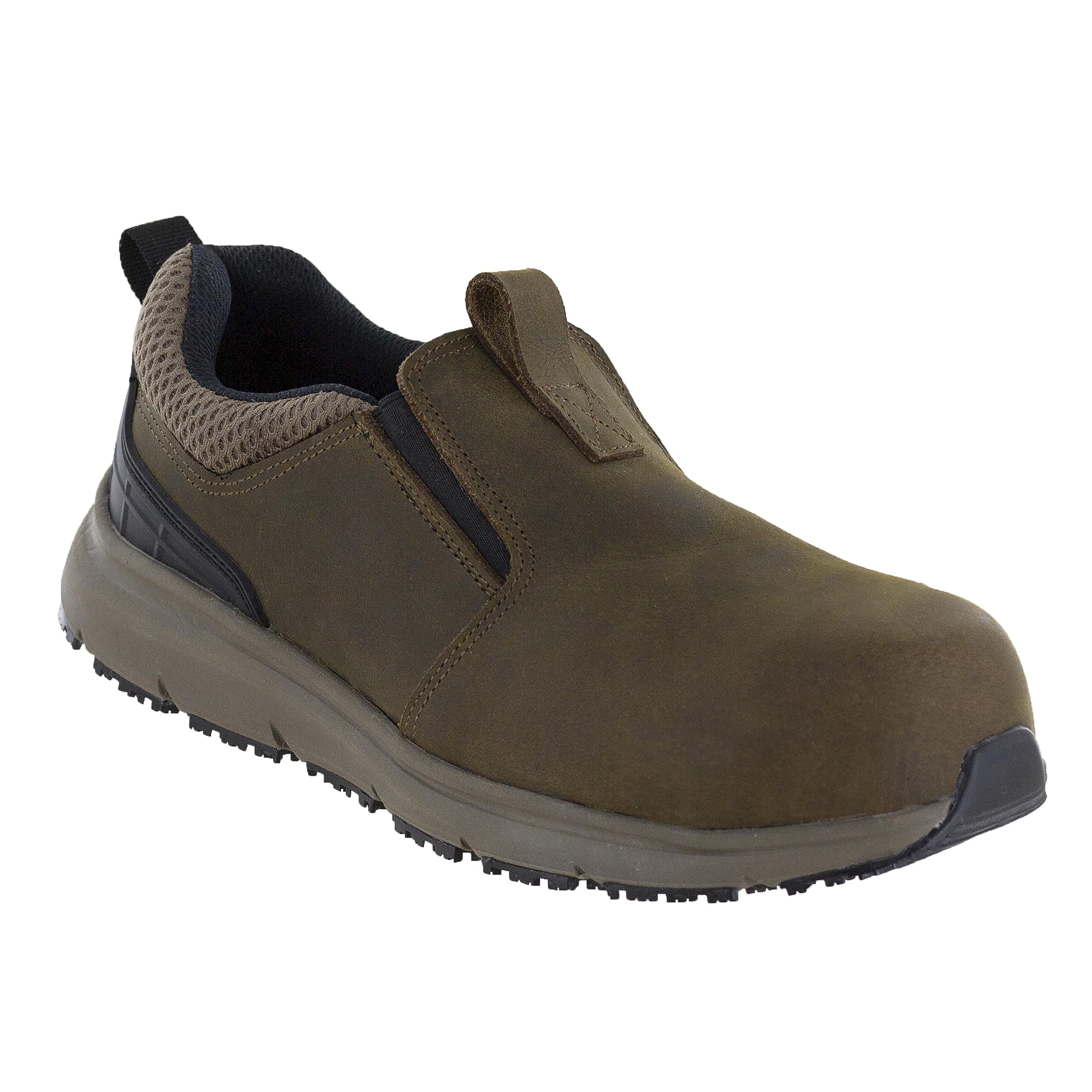 Northside Men's Thomason Slip-On Work Shoes - Memory Foam Comfort, Carbon Safety Toe, Slip & Oil Resistant, Anti-Static - Perfect for Construction, Warehouse & Industrial Work