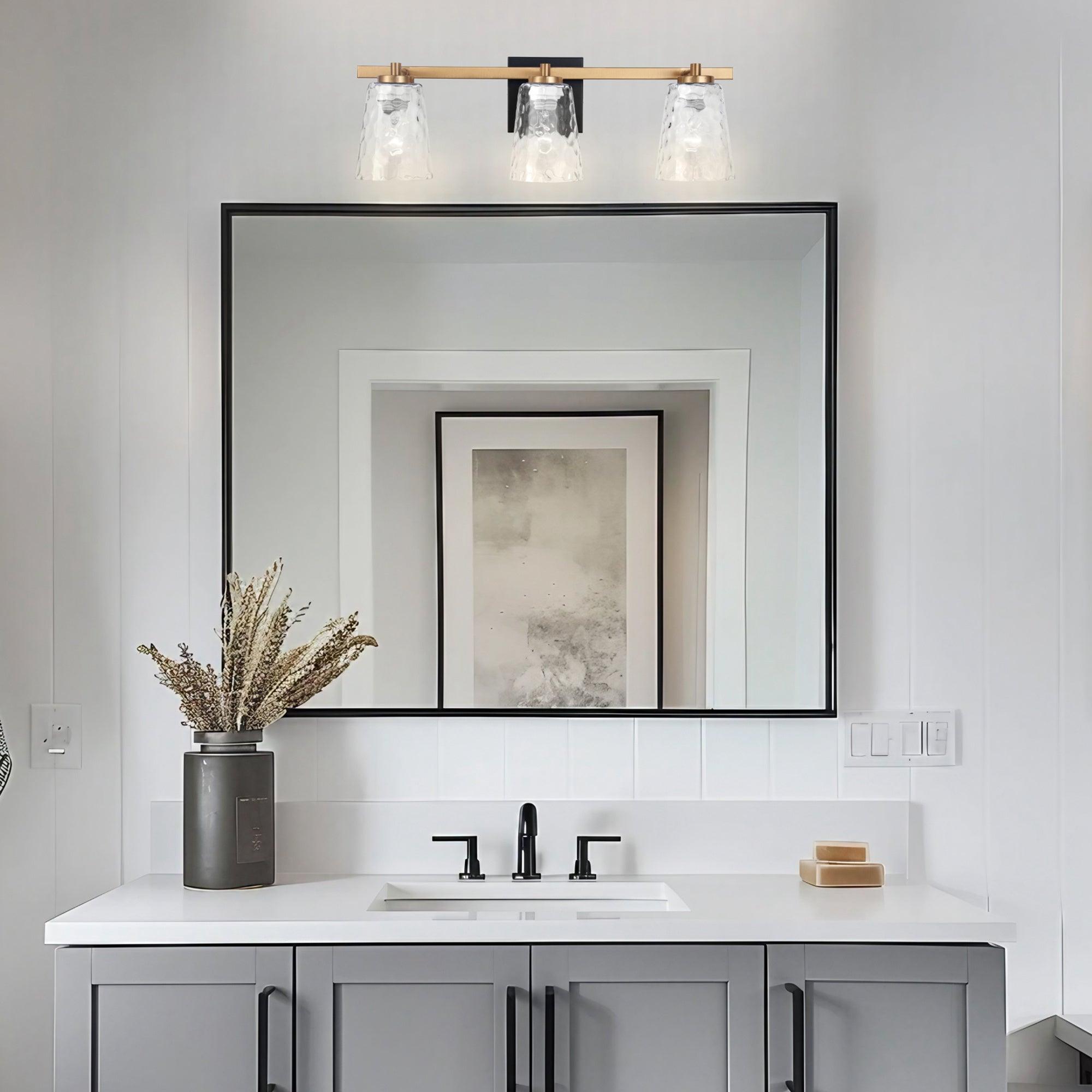 Radiance Modern 3-Light Dimmable Vanity Light - Bathroom Makeup Mirror Lighting Fixture for Bedroom, Dressing Room & Powder Room