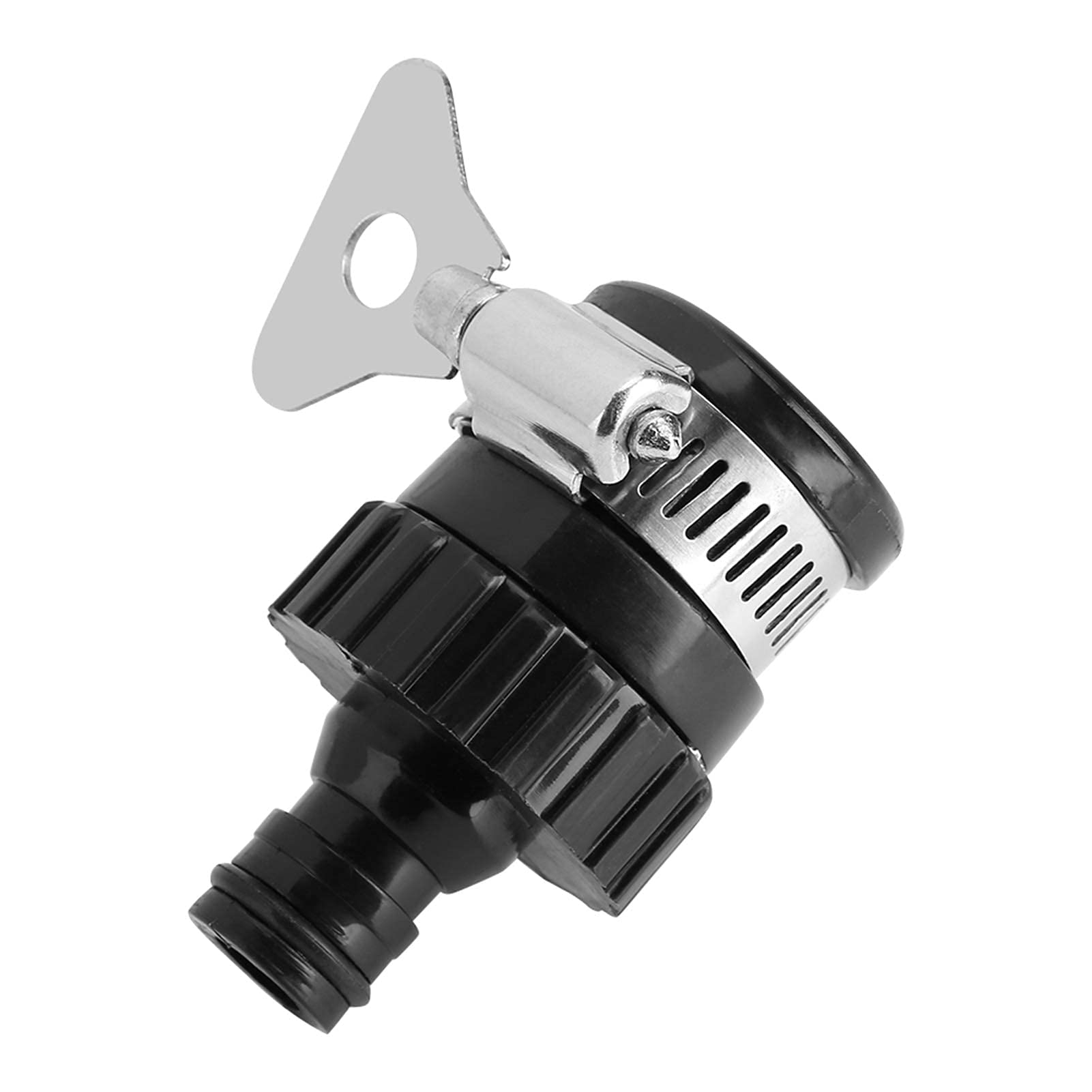 Oumefar Universal Black Household Faucet Connector - Garden Hose Adapter for Car Wash, Watering Plants & Outdoor Cleaning | Fits Standard Taps & Pipes