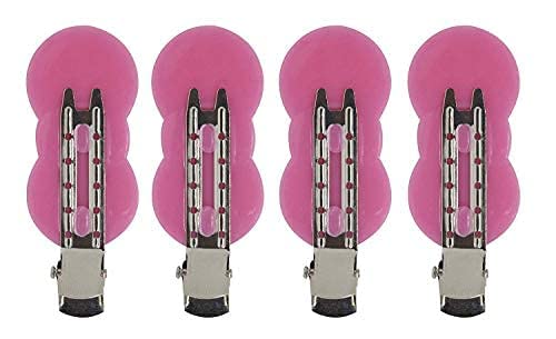 Ekan No Bend Hair Clips for Women - 4 Pack Pink Sectioning Clips for Hair Styling & Makeup - Strong Hold Non-Slip Hair Accessories (15g) - Perfect for Salon, Home Hairstyling & DIY Beauty