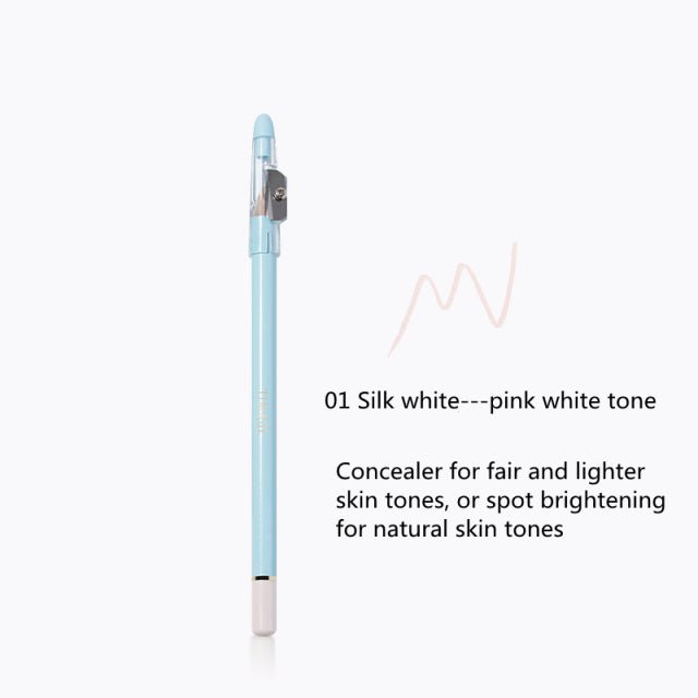 TIMAGE Tip Concealer Pencil - Waterproof & Long-Lasting Cover Stick for Dark Circles, Blemishes & Acne - Perfect for Makeup, Travel & Everyday Use