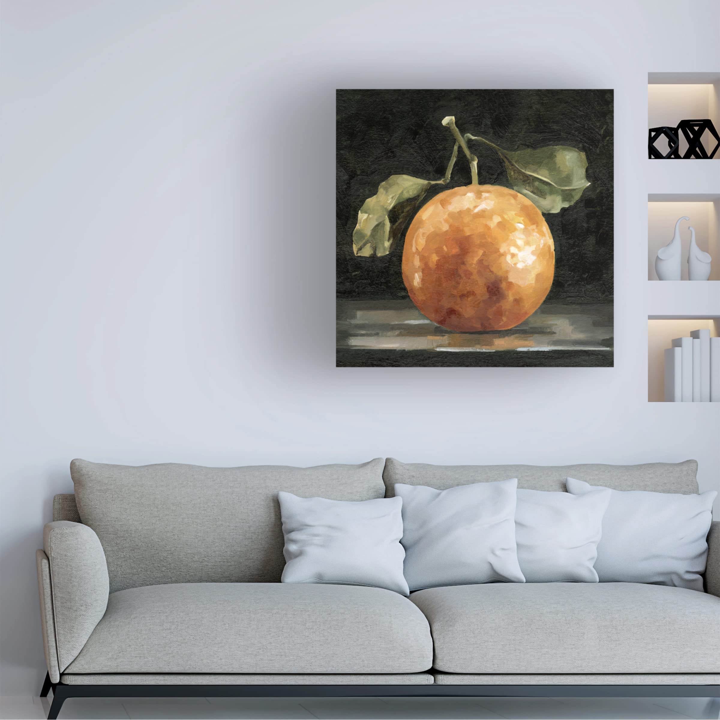 Emma Caroline 'Dark Orange Deux I' Canvas Art Print - Modern Abstract Wall Decor for Living Room, Bedroom & Office - Trademark Fine Art Collection