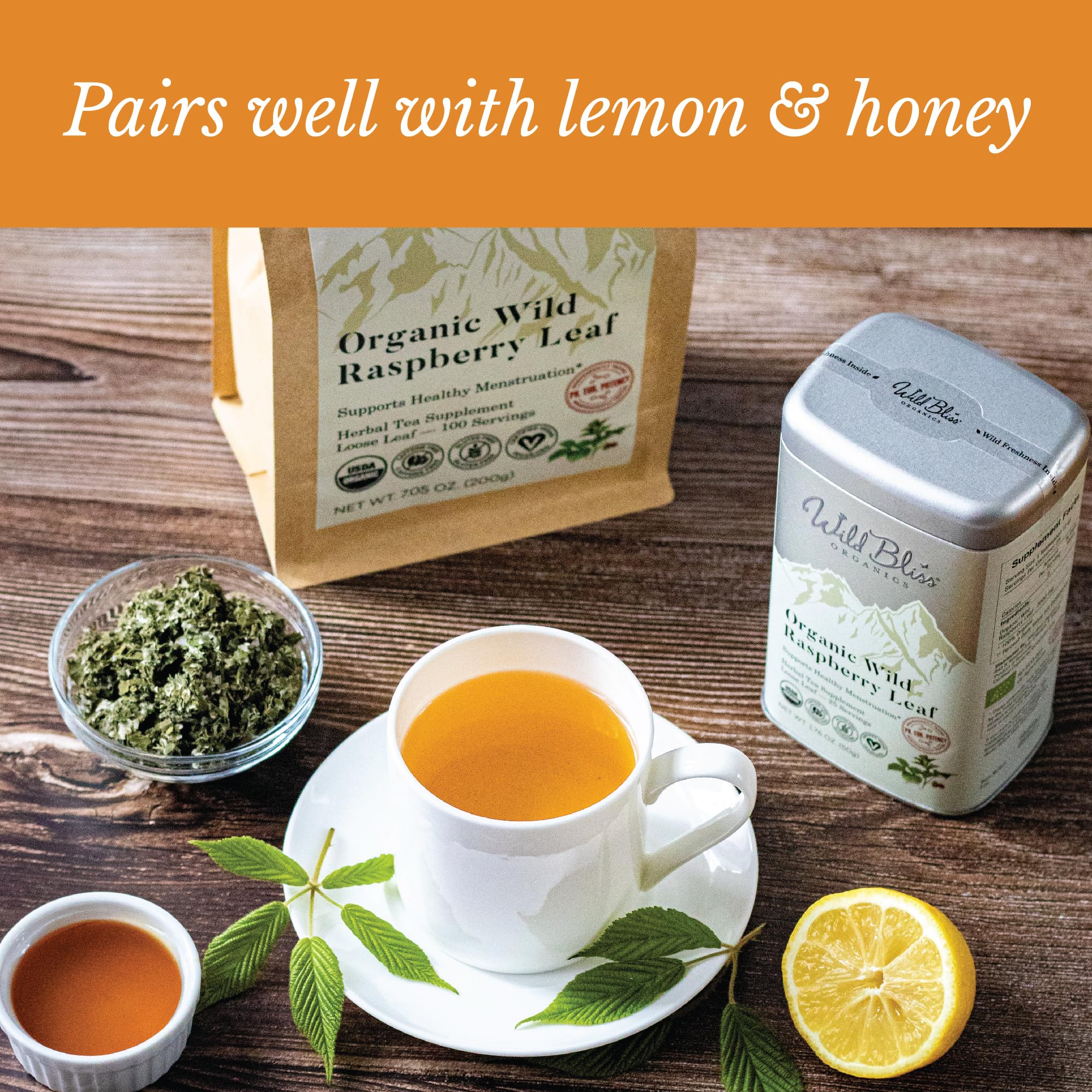 Organic Red Raspberry Leaf Tea for Pregnancy & Menstrual Support - 100% Natural Loose Leaf Herbal Tea - 1.76 Oz (25 Servings) - Perfect for Relaxation & Women's Wellness