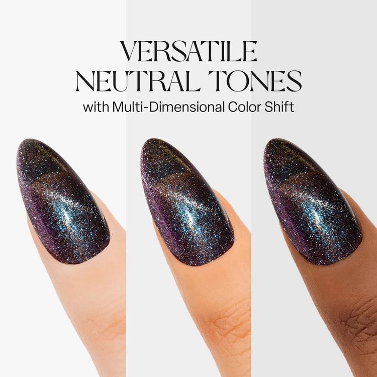 Apres Gel-X Nail Extension Kit - Dark Night CE07 Cat Eye Gel Polish for Long-Lasting Manicures | Perfect for Salon, Home Use & Special Occasions