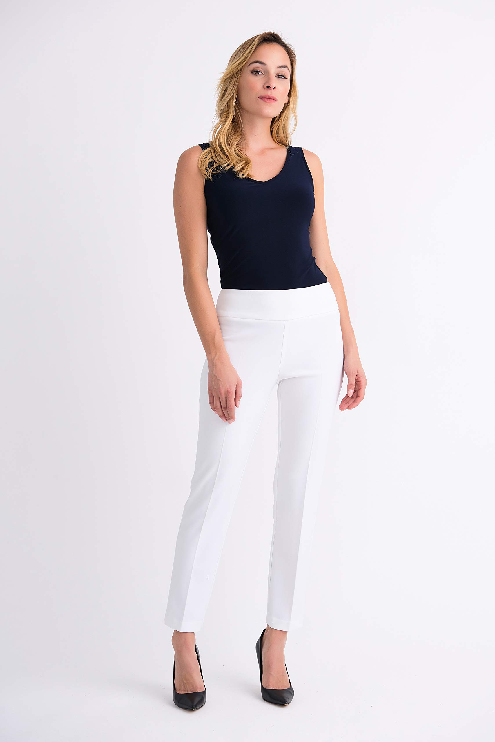 Women's High Waist Cropped Pants - Trendy Casual & Office Wear - Perfect for Work, Travel & Everyday Outfits