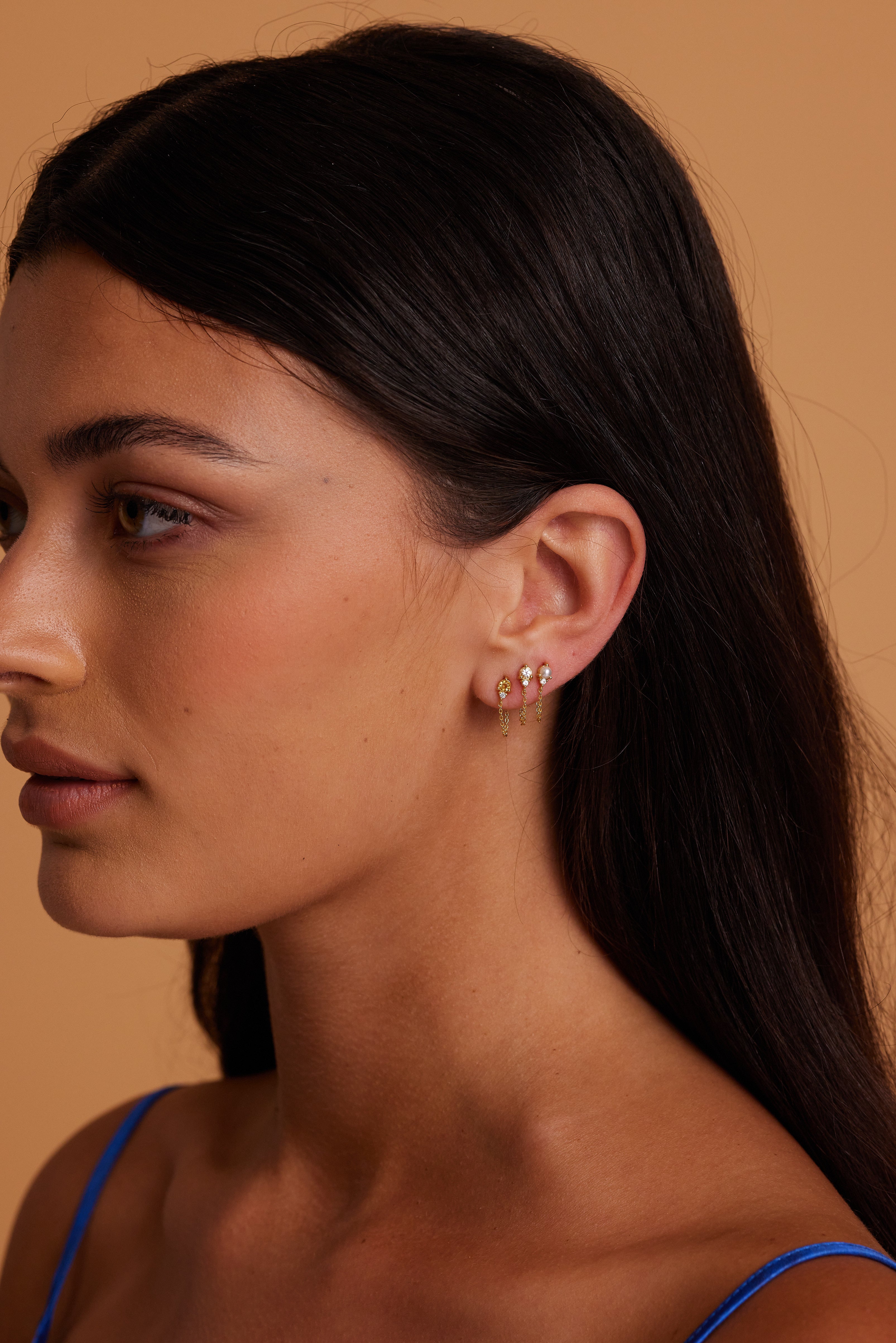 November Citrine Birthstone 14K Gold Stud Earrings for Women - Perfect Gift for Birthday, Anniversary & Special Occasions