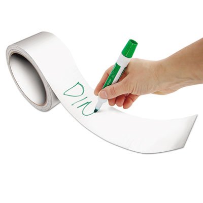 Commercial Dry Erase Tape - White Self-Adhesive Whiteboard Tape for Office, Classroom & Home - Ideal for Whiteboards, Walls, Glass & Smooth Surfaces