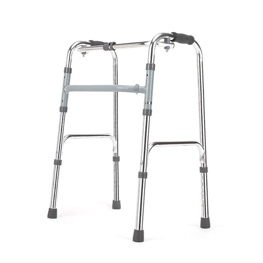 Ultra Narrow Folding Walker for Seniors - Lightweight Adjustable Height Mobility Aid for Elderly & Disabled - Perfect for Indoor Use & Travel Assistance