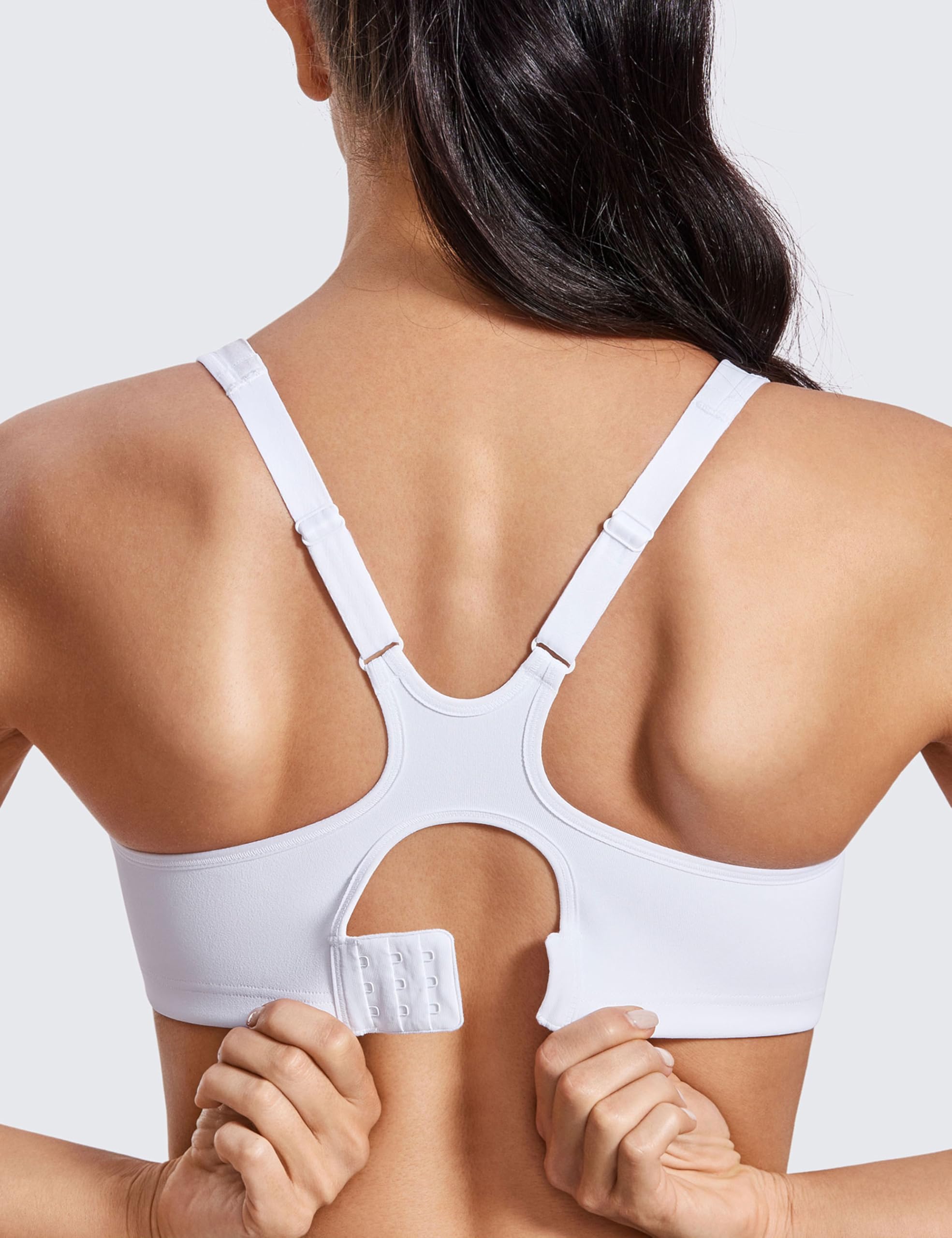 SYROKAN High Impact Sports Bras for Women - Maximum Support, Unlined Underwire, Racerback Design - No Uniboob Workout Bra for Running, Gym & High-Intensity Training