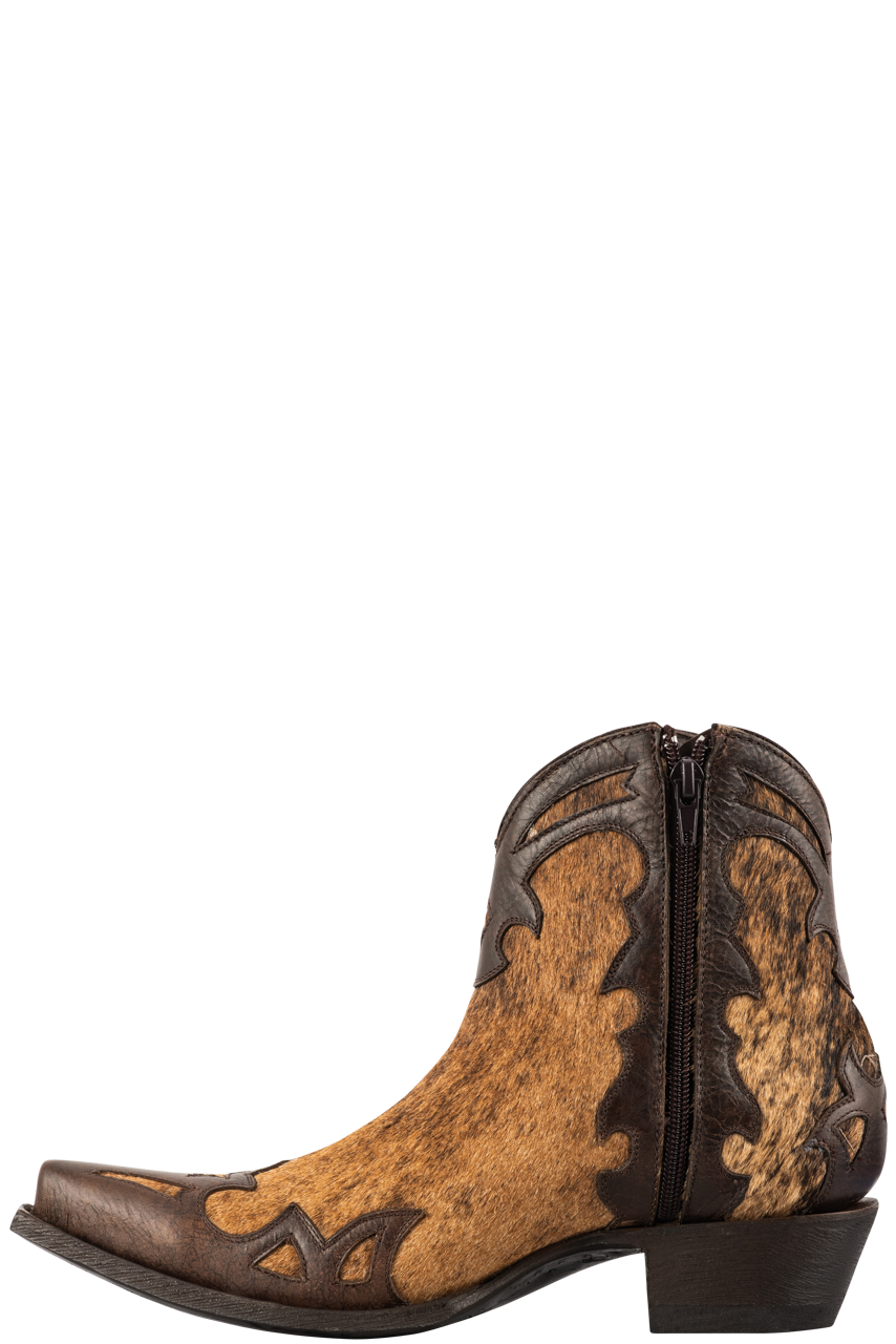 Old Gringo Women's Cowhide Beth Hairon Cowgirl Boots - Red/Honey Western Style for Country Dancing, Rodeo & Casual Wear