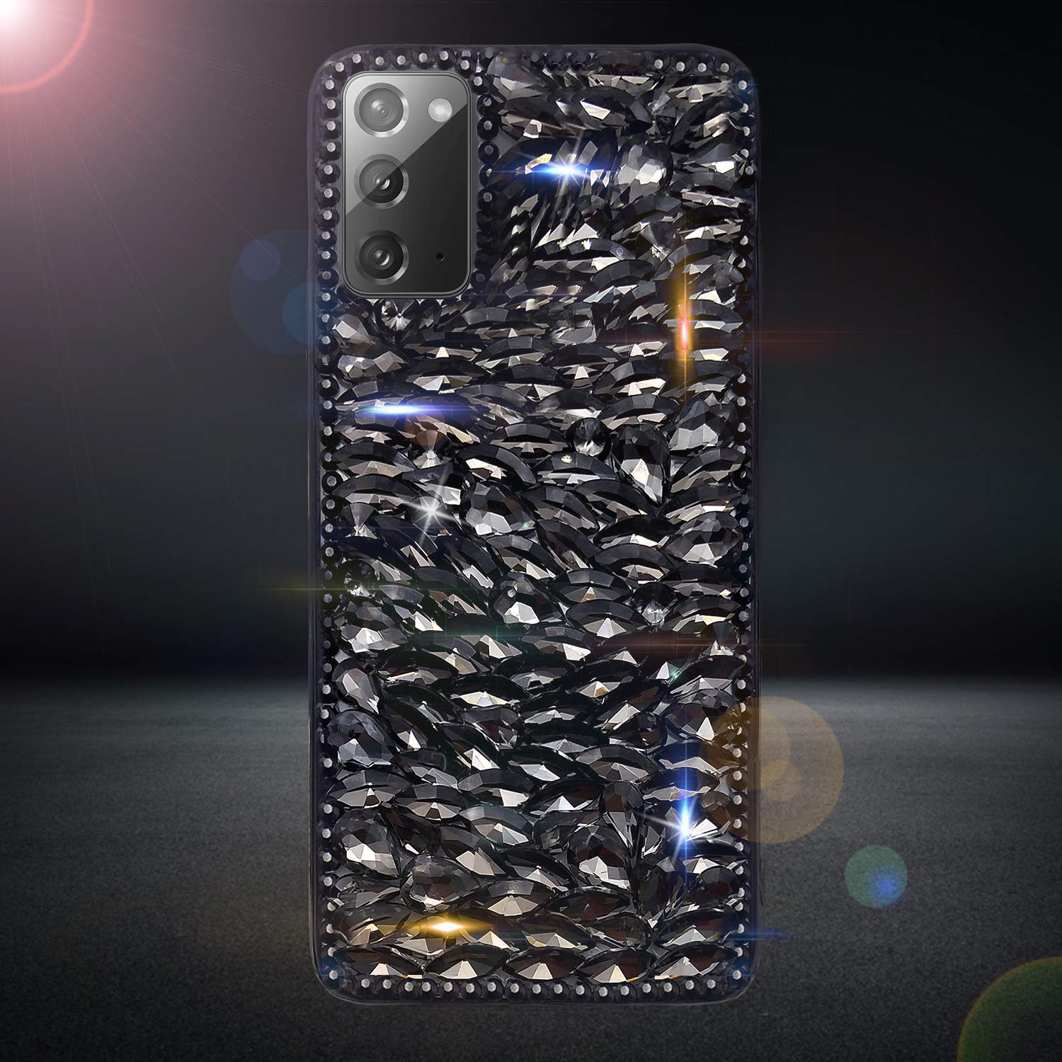 Luxury 3D Glitter Rhinestone Case for Samsung Galaxy Note 20 - Sparkling Diamond Bling Protective Cover with Shiny Crystal Gems | Perfect for Parties, Weddings & Special Occasions