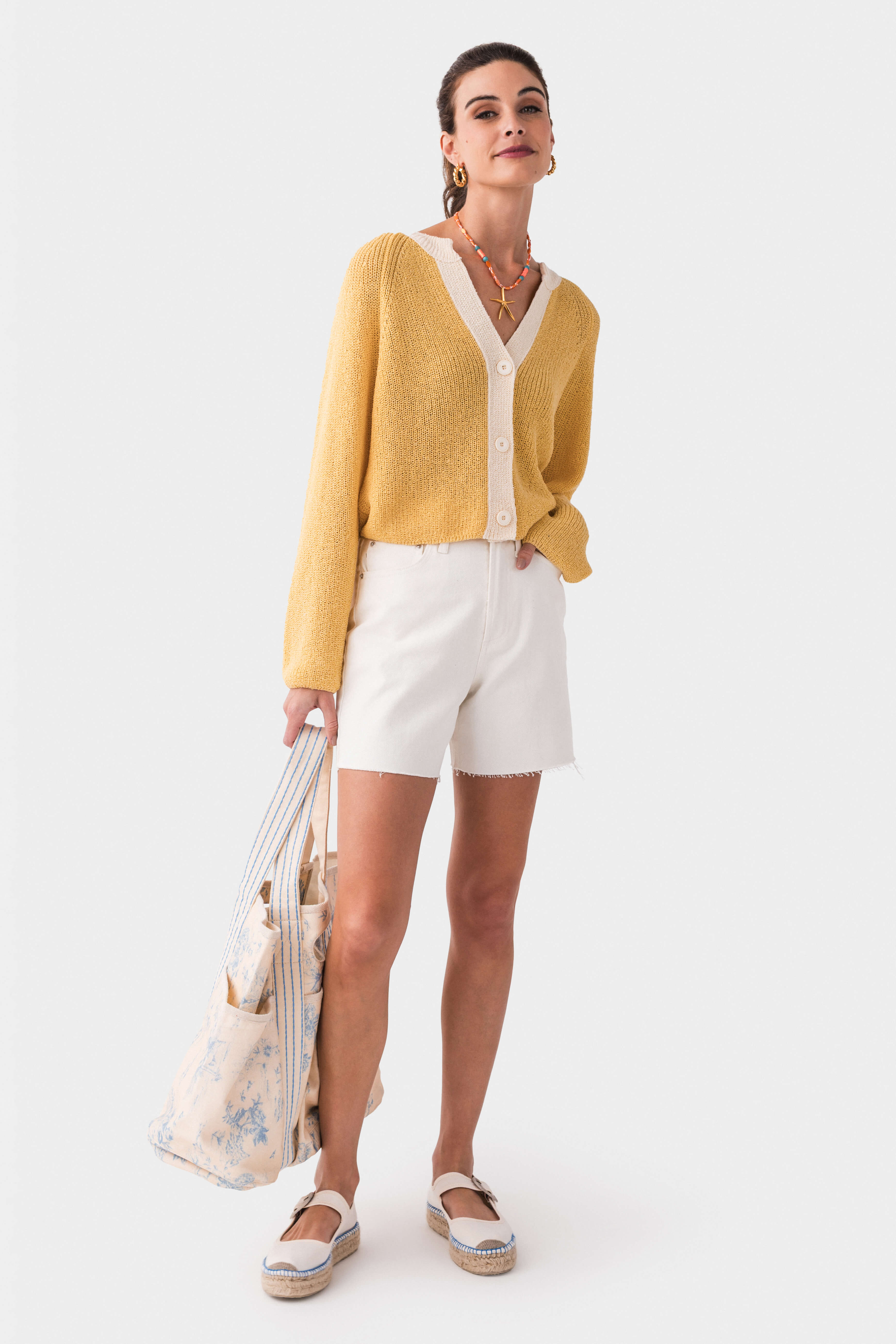 Promesa Ribbed Knit Contrast Cardigan - Women's Stylish Open Front Sweater for Fall & Winter | Perfect for Office, Date Night & Casual Outings