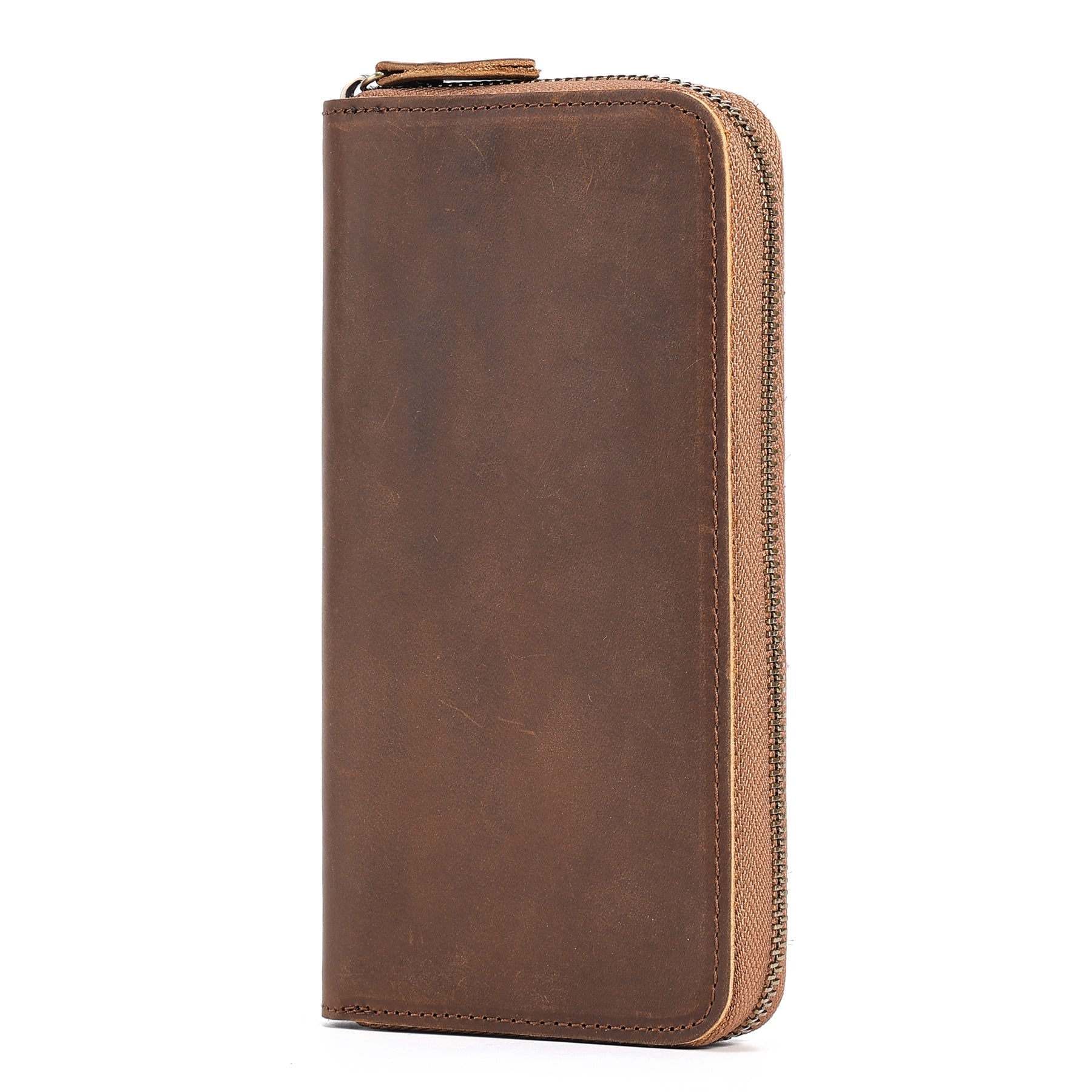 RFID Blocking Men's Long Wallet - Slim Leather Bifold Wallet with Multiple Card Slots - Perfect for Travel, Business & Everyday Use