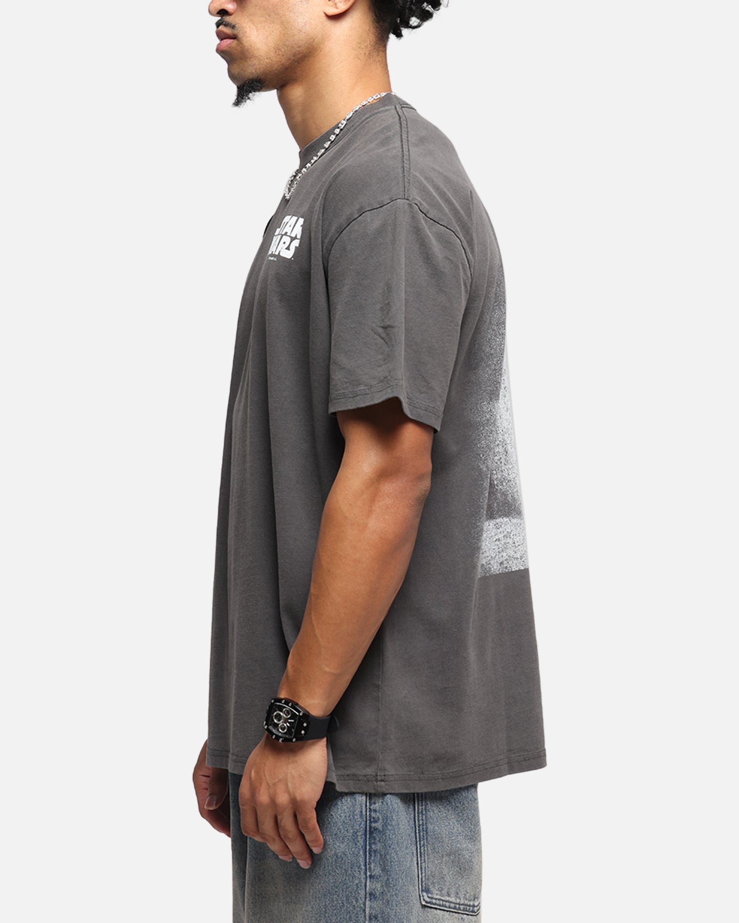 Star Wars Anakin Skywalker Vintage T-Shirt - Black Wash Distressed Style - Perfect for Cosplay, Movie Nights & Star Wars Fans