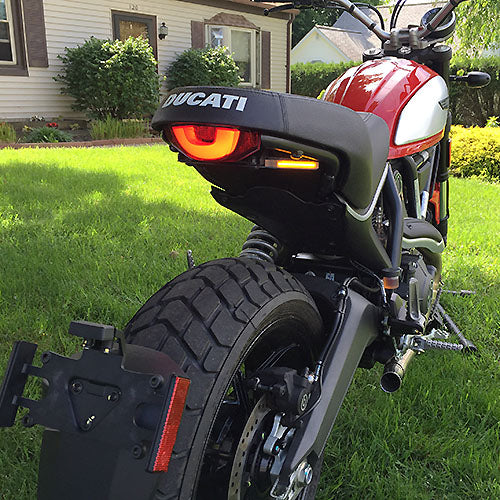 Ducati Scrambler Classic Icon Full Throttle Urban Enduro Fender Eliminator Kit for 2015-2017 Models - Motorcycle Tail Tidy for Clean Look & Improved Rear Visibility