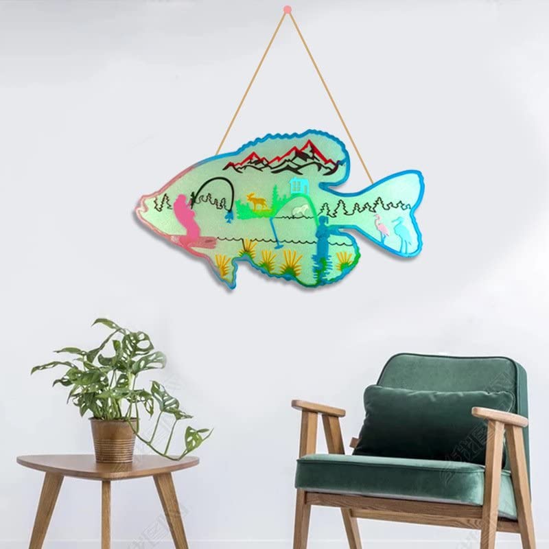 Premium Fishing Resin Molds - Large Animal Silicone Molds for DIY Wall Art, Home Decor, Christmas Gifts - Perfect for Handmade Crafts, Holiday Decorations & Unique Present Ideas