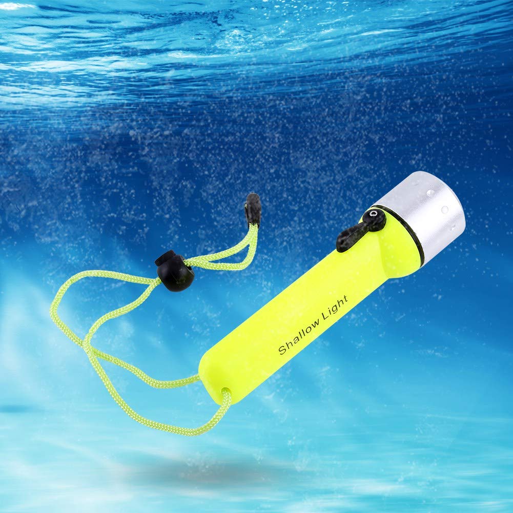 180LM Waterproof LED Dive Light - Submersible Flashlight for Underwater Diving, Snorkeling & Outdoor Adventures - Perfect for Night Fishing, Camping & Emergency Use