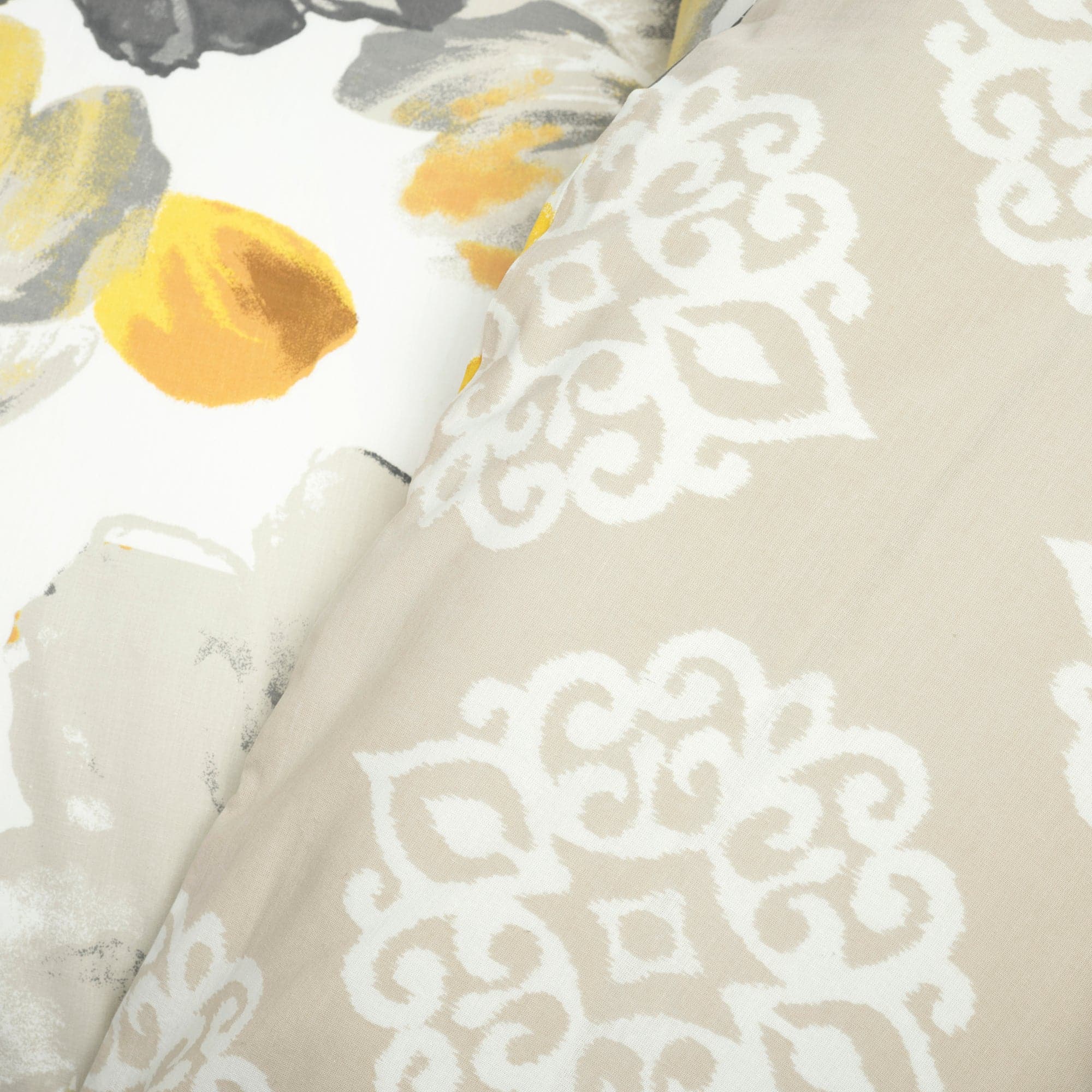 Leah Reversible Cotton Duvet Cover 3 Piece Set - Queen Size Bedding Set with Pillow Shams - Soft Breathable Duvet Cover for Bedroom, Guest Room & Dorm