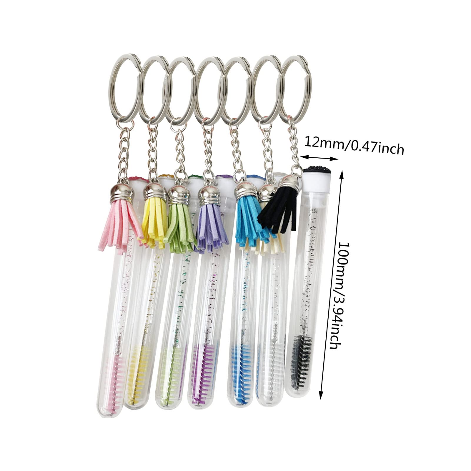 Premium Mascara Wands with Tube Set | Empty Diamond Eyelash Brush & Extension Applicator | Professional Makeup Tools for Women & Girls | Perfect for Salon, Home Use & Travel Makeup Kits