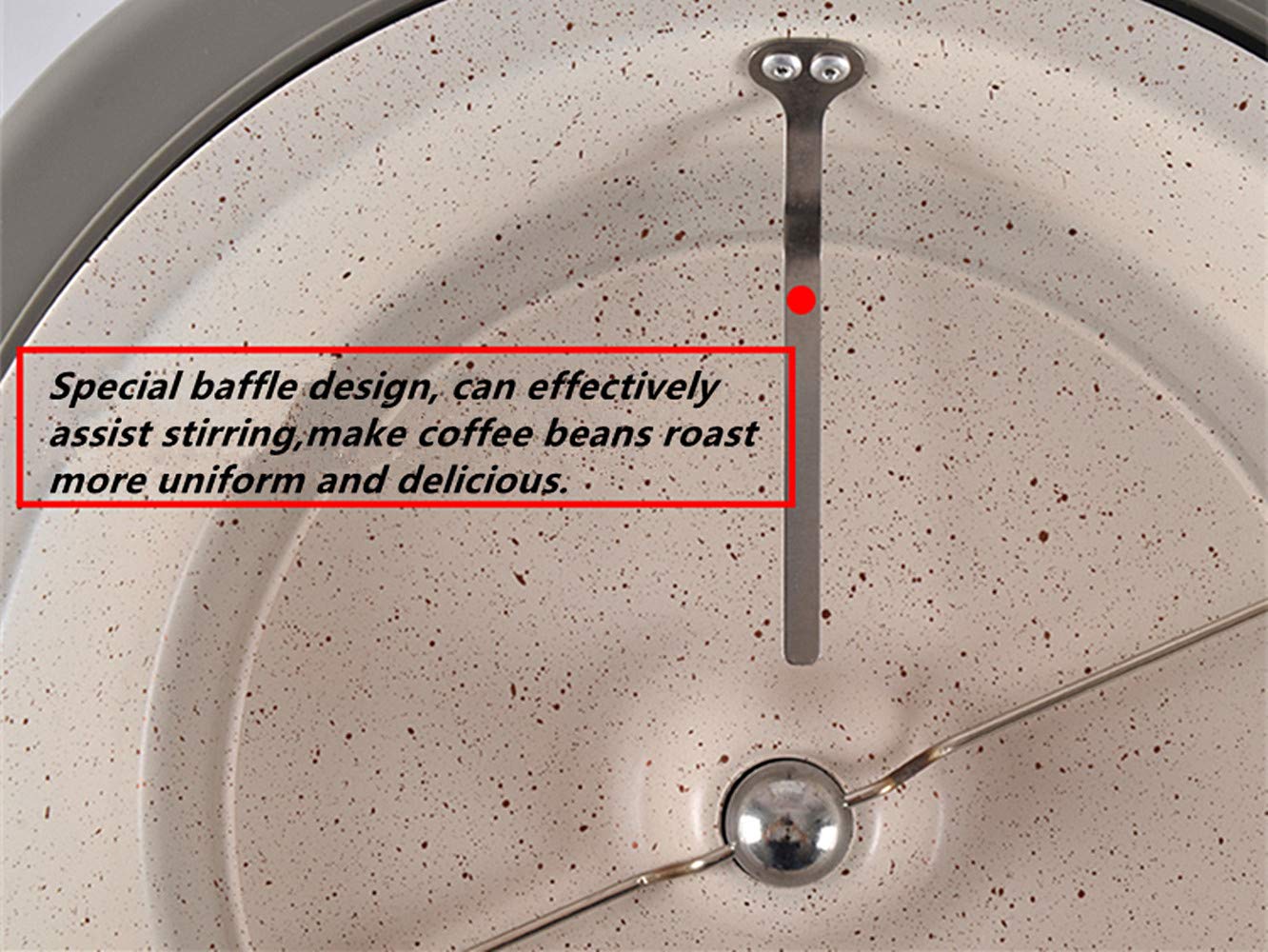 Premium Smart Electric Coffee Roaster & Grinder Machine - 220V Home Use for Coffee Beans, Dried Fruits, Peanuts & Seeds - Compact & Efficient White Roaster for Perfect Brews & Snacks - Ideal for Coffee Enthusiasts & Healthy Snack Lovers