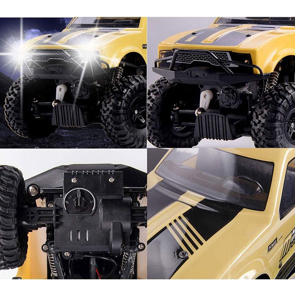2.4Ghz Wireless Remote Control Monster Truck - All Terrain 4WD Off-Road RC Rock Crawler Toy for Boys Ages 8+ | Durable RC Car for Outdoor Play, Backyard Racing & Birthday Gifts for Kids