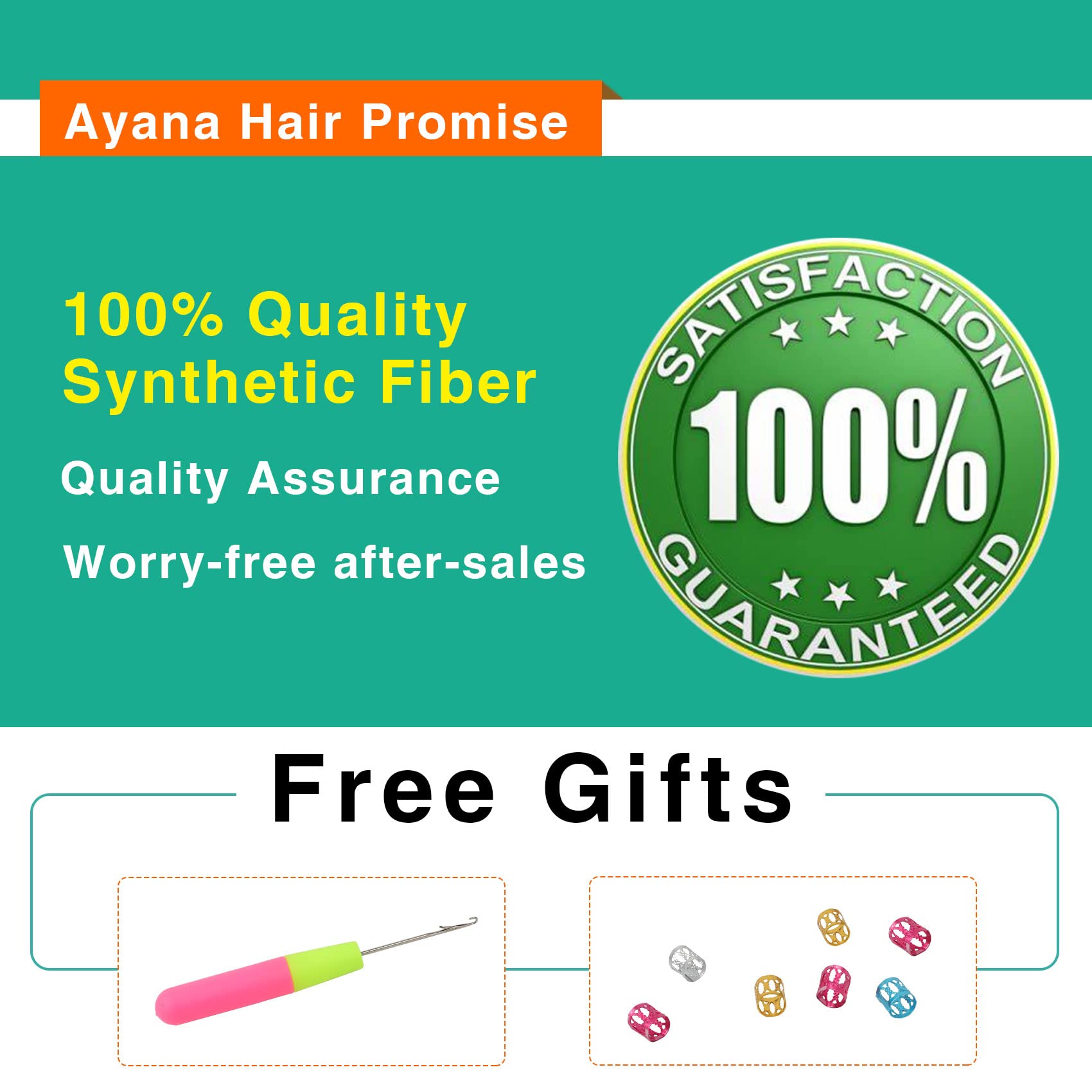 18 Inch Ayana Goddess Box Braids Crochet Hair - Bohomian Synthetic Crochet Braids with Curly Ends for Women (Pack of 7, T30) | Perfect for Protective Styling, Everyday Wear & Special Occasions