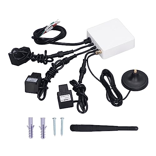 100-240V 3 Phase Smart Home Energy Monitor with 200A Circuit Sensors | Real-Time Electricity Usage Tracking for Smart Homes & Solar Systems | Save Energy & Reduce Bills