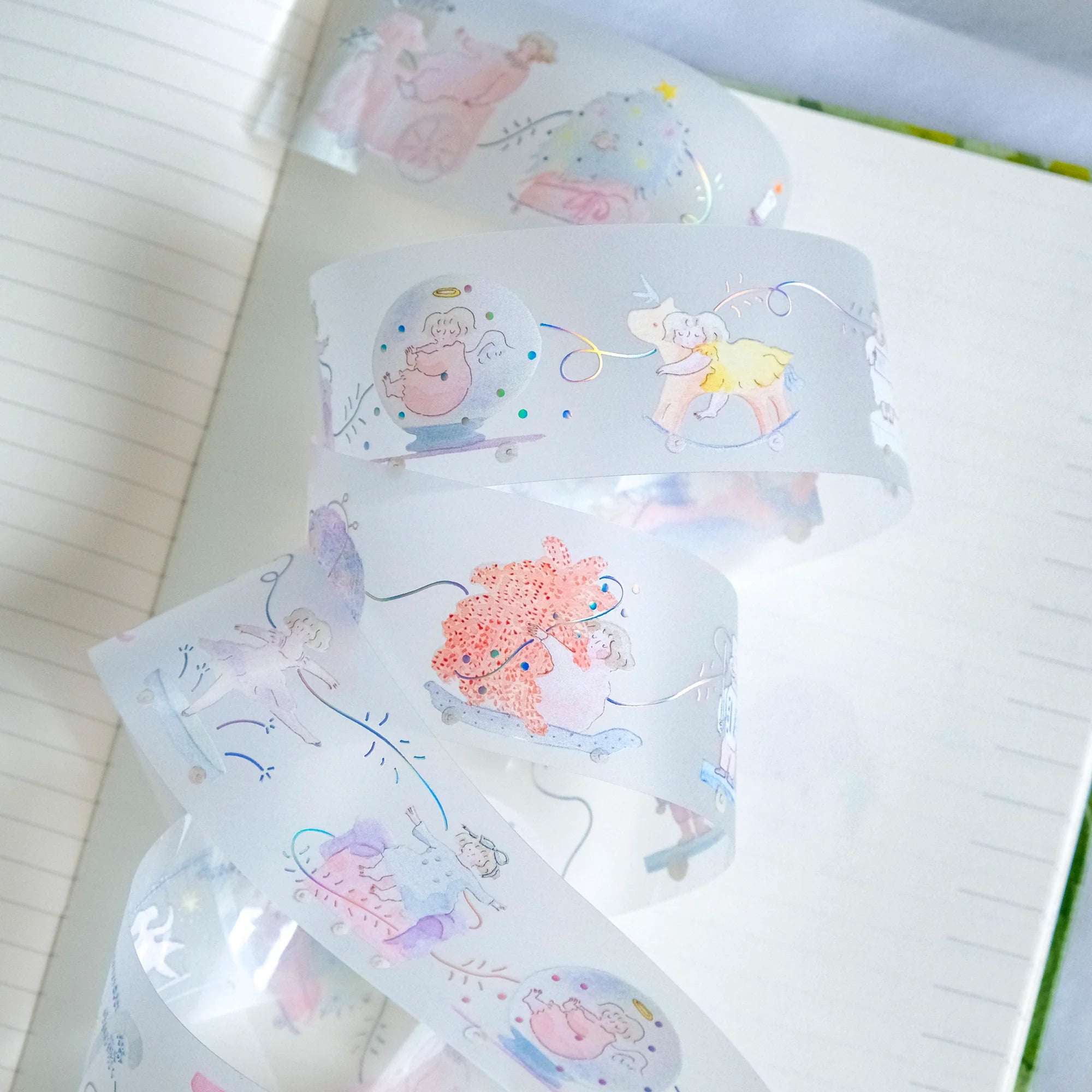 Dodolulu Washi Tape - Embrace The Joy PET Decorative Tape for Scrapbooking, Journaling, DIY Crafts & Gift Wrapping