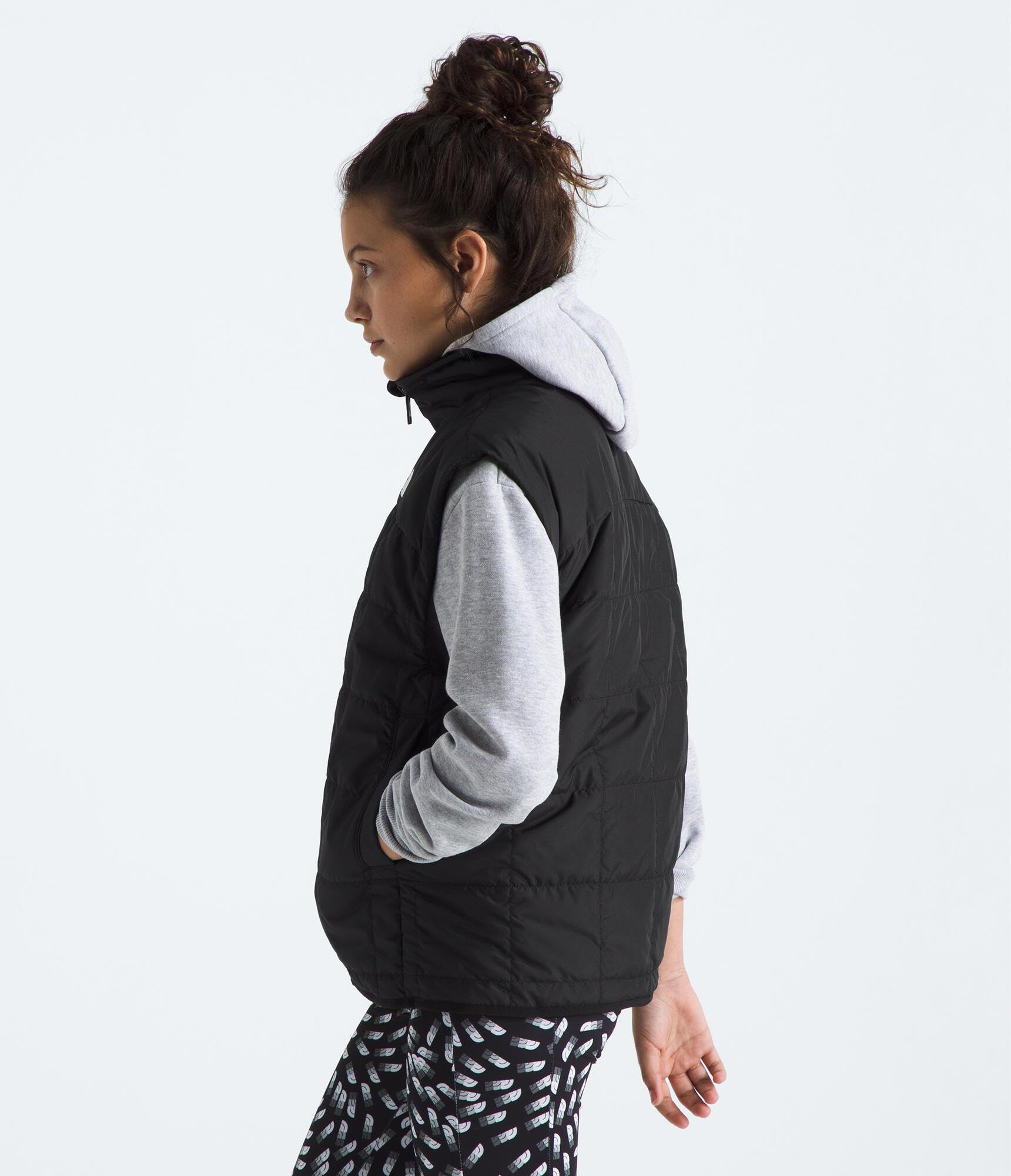 The North Face Girls' Reversible Shasta Vest - Lightweight Insulated Puffer Jacket for Outdoor Activities, Hiking & School