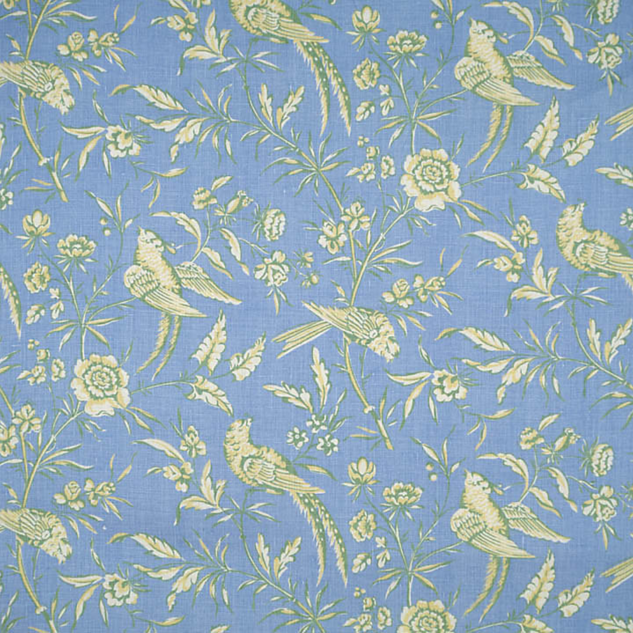 Premium Sky Blue Aviary Linen Fabric - Breathable & Soft for Home Decor, DIY Crafts, and Upholstery Projects | Perfect for Curtains, Pillow Covers & Table Runners