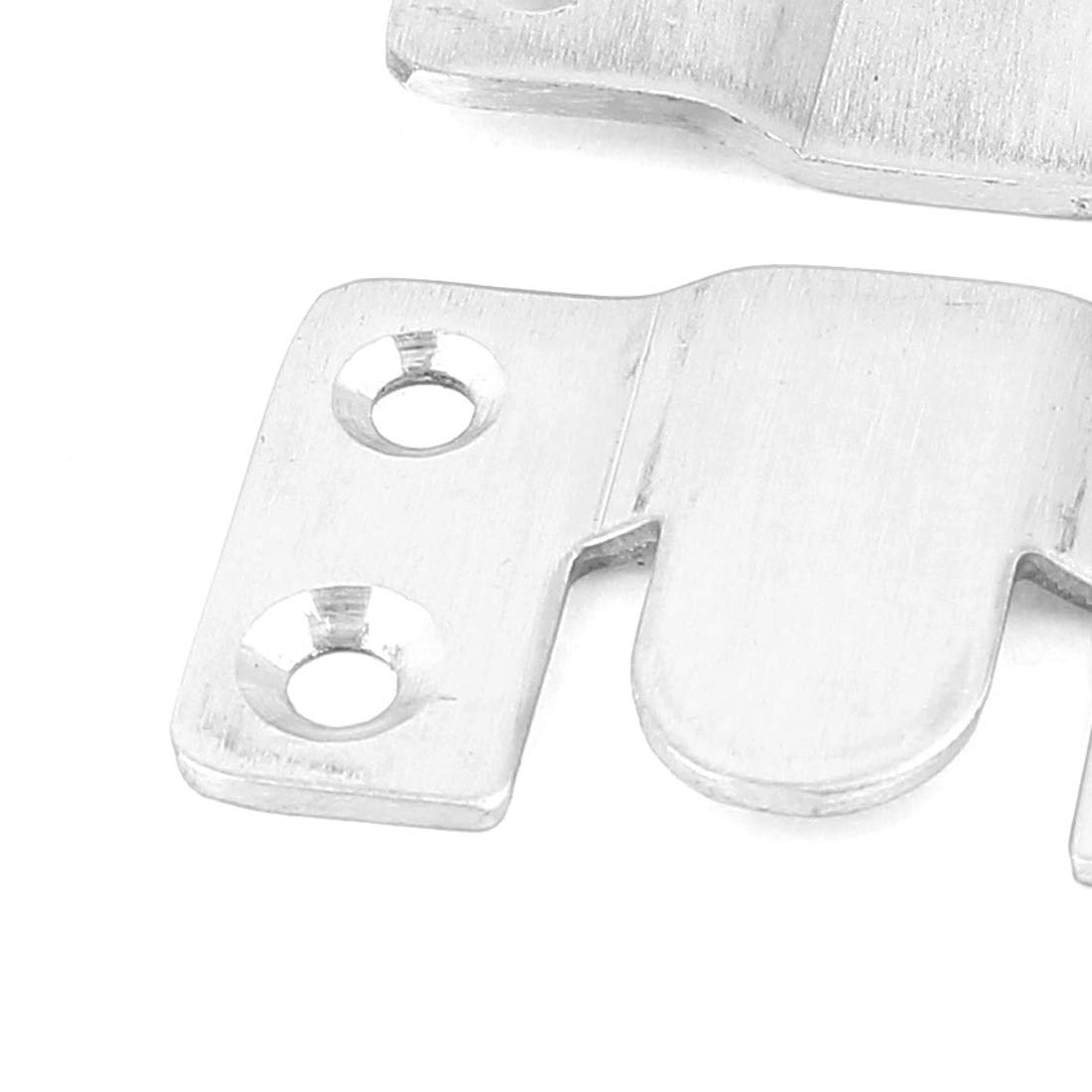 uxcell Stainless Steel Universal Sectional Sofa Connector Bracket Set - 2 Pack - Heavy Duty Furniture Hardware for Modular Couch, Sectional Sofa & Home Decor Assembly