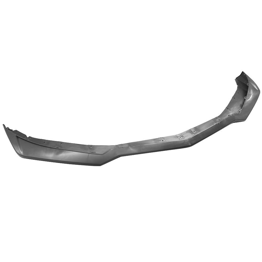 IKON MOTORSPORTS Front Bumper Lip for 2014-2015 Chevrolet Camaro | ZL1 Style Unpainted Black PP Polypropylene Front Lip Spoiler | Enhances Aerodynamics & Sporty Look for Street Racing & Car Shows