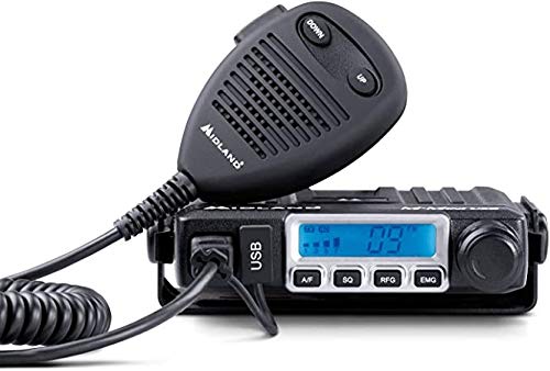 Midland M-Mini USB Multi CB Radio - Compact & Powerful Communication for Truckers & Off-Road Adventures | Stay Connected on the Road with USB Charging