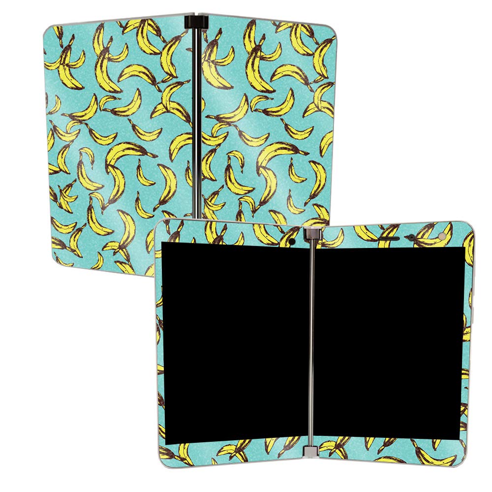 MightySkins Glossy Glitter Skin Cover for Microsoft Surface Duo - Bananas Design | Protective & Durable High-Gloss Finish | Easy to Apply, Remove & Change Styles | Made in USA | Perfect for Work, Travel & Personalization
