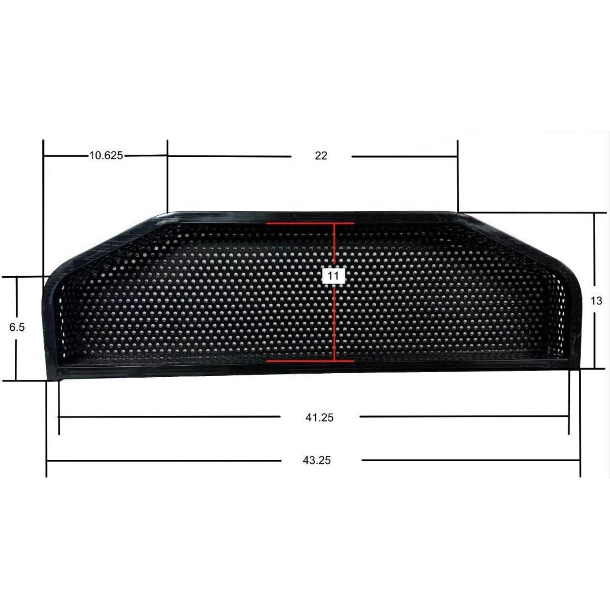 Huskey Parts Company Front Utility Cargo Basket for EZGO TXT RXV Club Car Yamaha Golf Cart with Brackets - Perfect for Golf Cart Storage & Outdoor Adventures