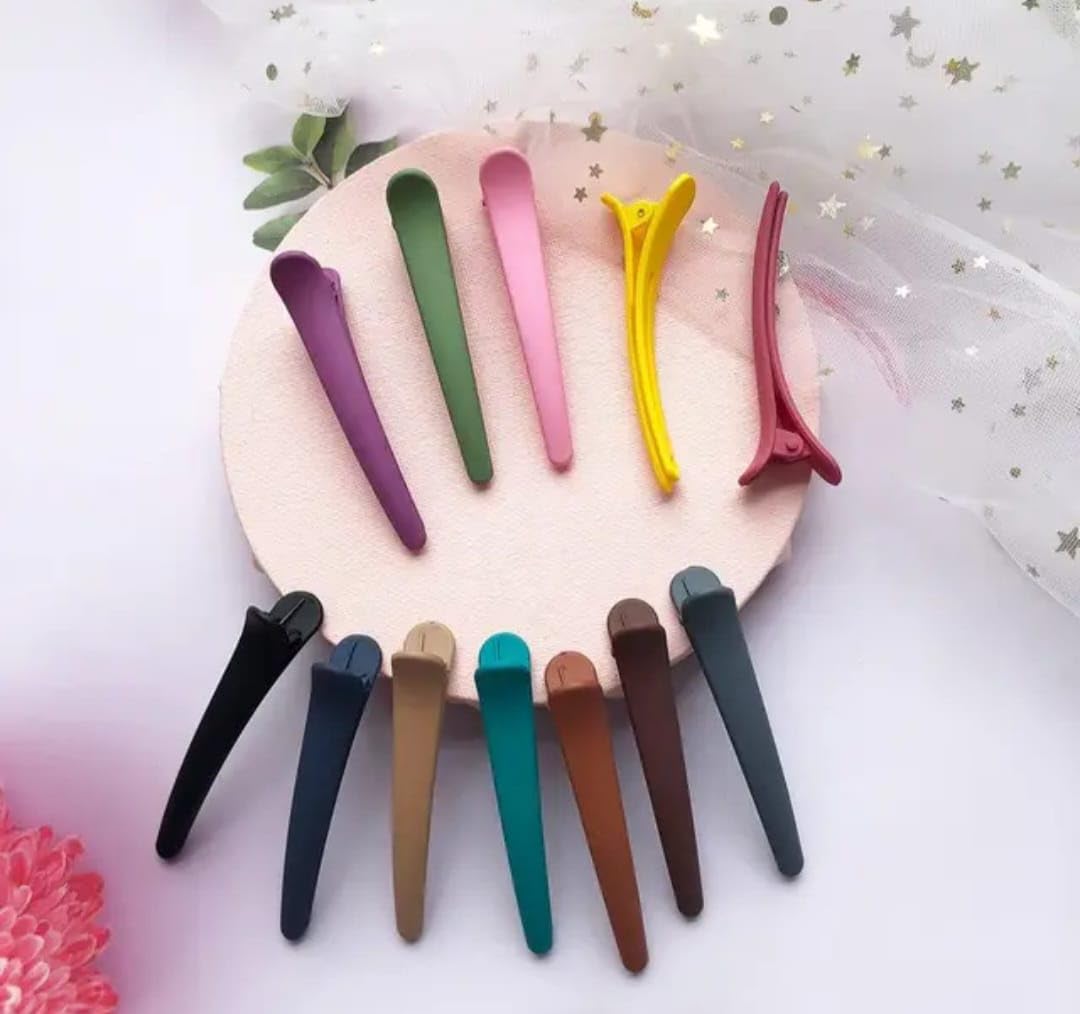 Matte Geometric Hair Clips for Women & Girls - No Trace Hollow Design Fashion Hair Barrettes (6-Pack, Multicolor) | Perfect for School, Work, Parties & Everyday Styling