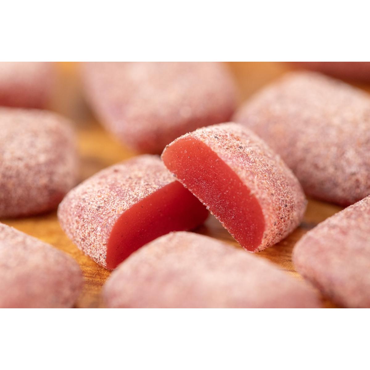 Nobel Otoko Ume Plum Gummies - Salty & Sour Japanese Candy Snacks, 38g (Pack of 6) - Perfect for Office Snacking, Movie Nights & Gift Baskets
