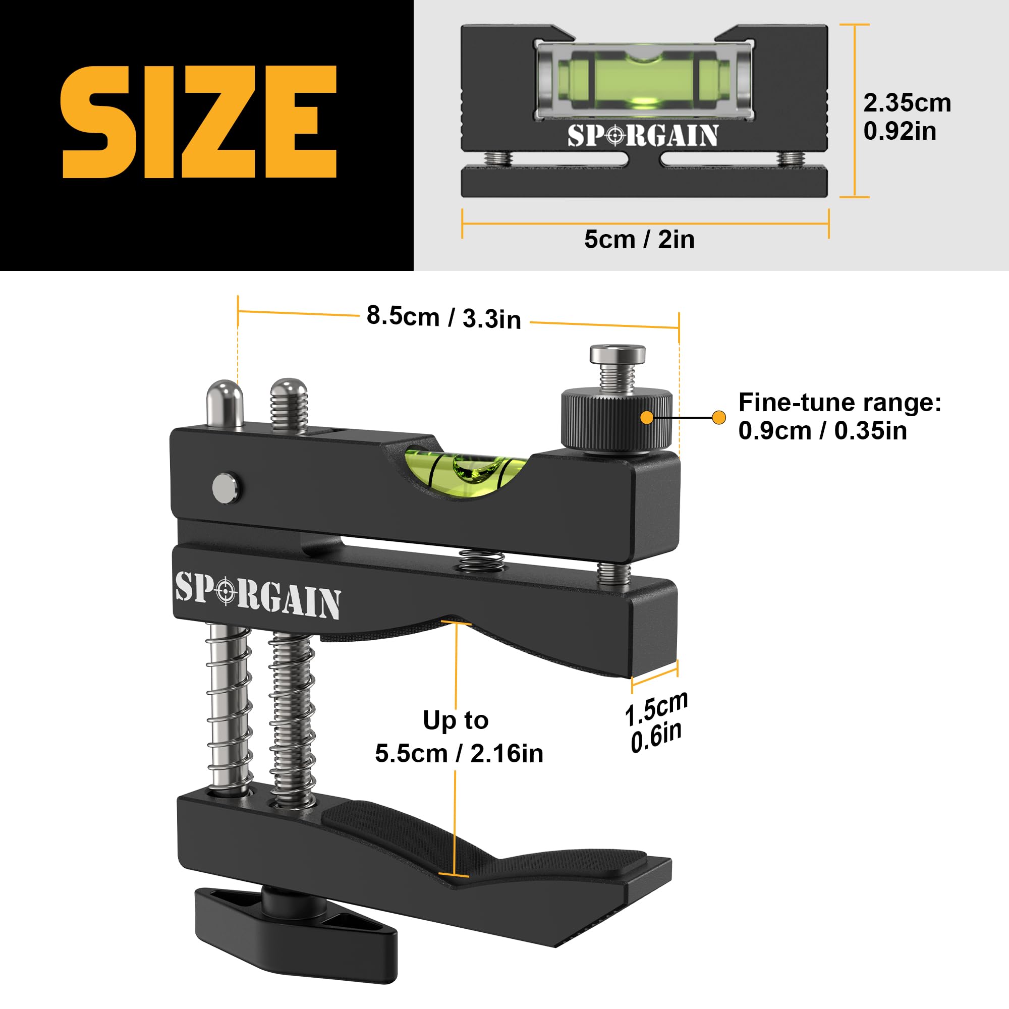 Precision Magnetic Bubble Level & Scope Mounting Kit - Heavy-Duty Aluminum Reticle Leveling Tool for Rifle Scopes | Perfect for Gunsmithing, Hunting & Shooting Range Setup