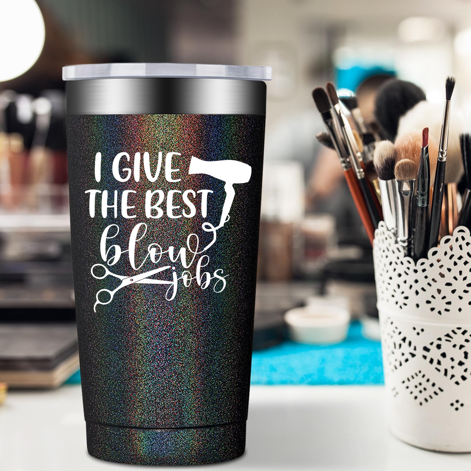 BIRGILT 20oz Hair Stylist Tumbler Cup - Perfect Hairdresser Gifts for Women, Hairstylist Appreciation Gift Ideas - Great for Christmas, Birthday & Thank You Presents - Insulated Travel Mug for Salon Professionals & Beauty Enthusiasts