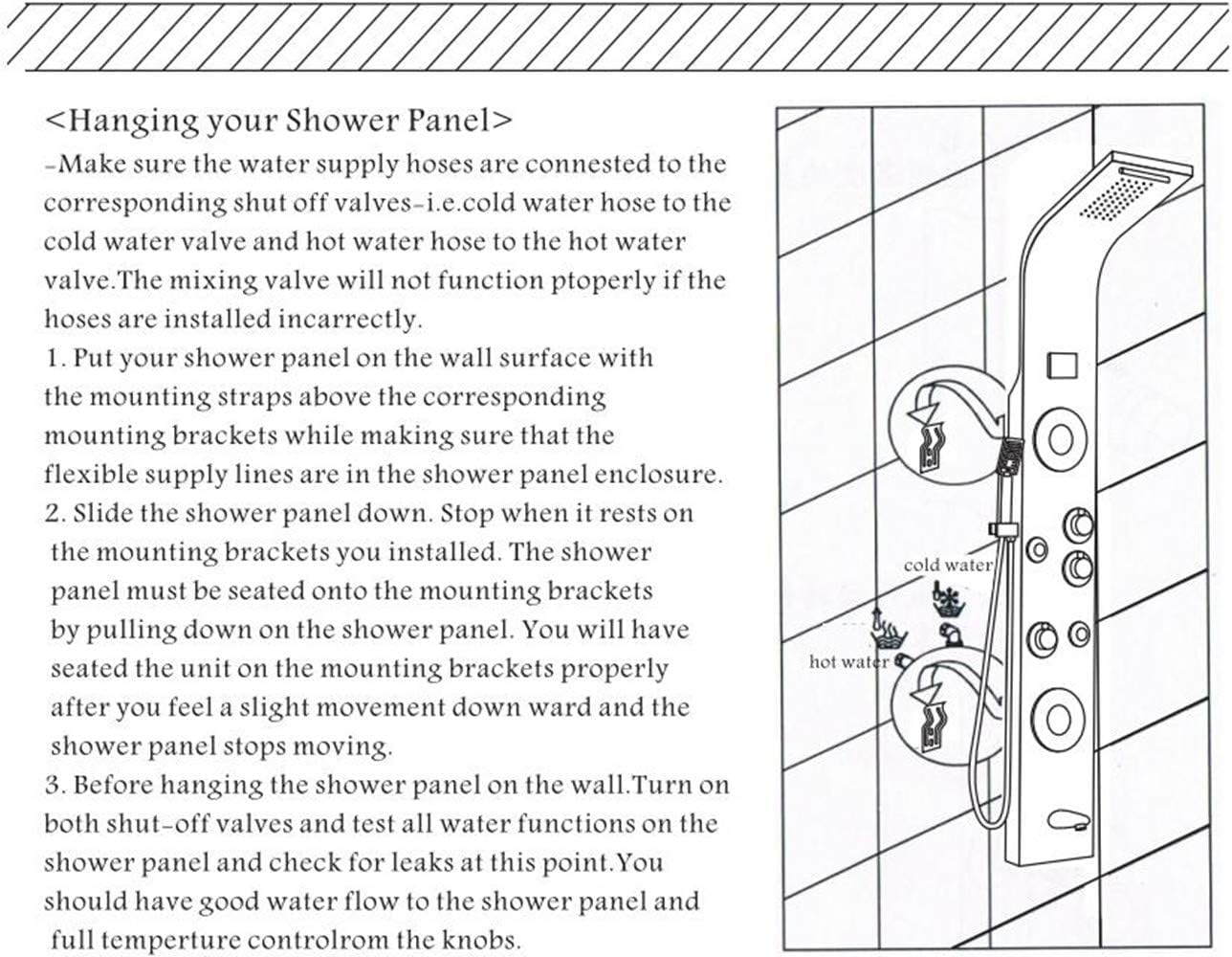 Premium InArt Stainless Steel Shower Panel System - 12