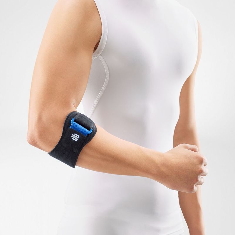 Bauerfeind EpiPoint® Elbow Support Brace - Pain Relief for Tennis Elbow & Golfer's Elbow - Adjustable Compression Strap for Tendonitis & Joint Support - Perfect for Sports, Work & Daily Activities