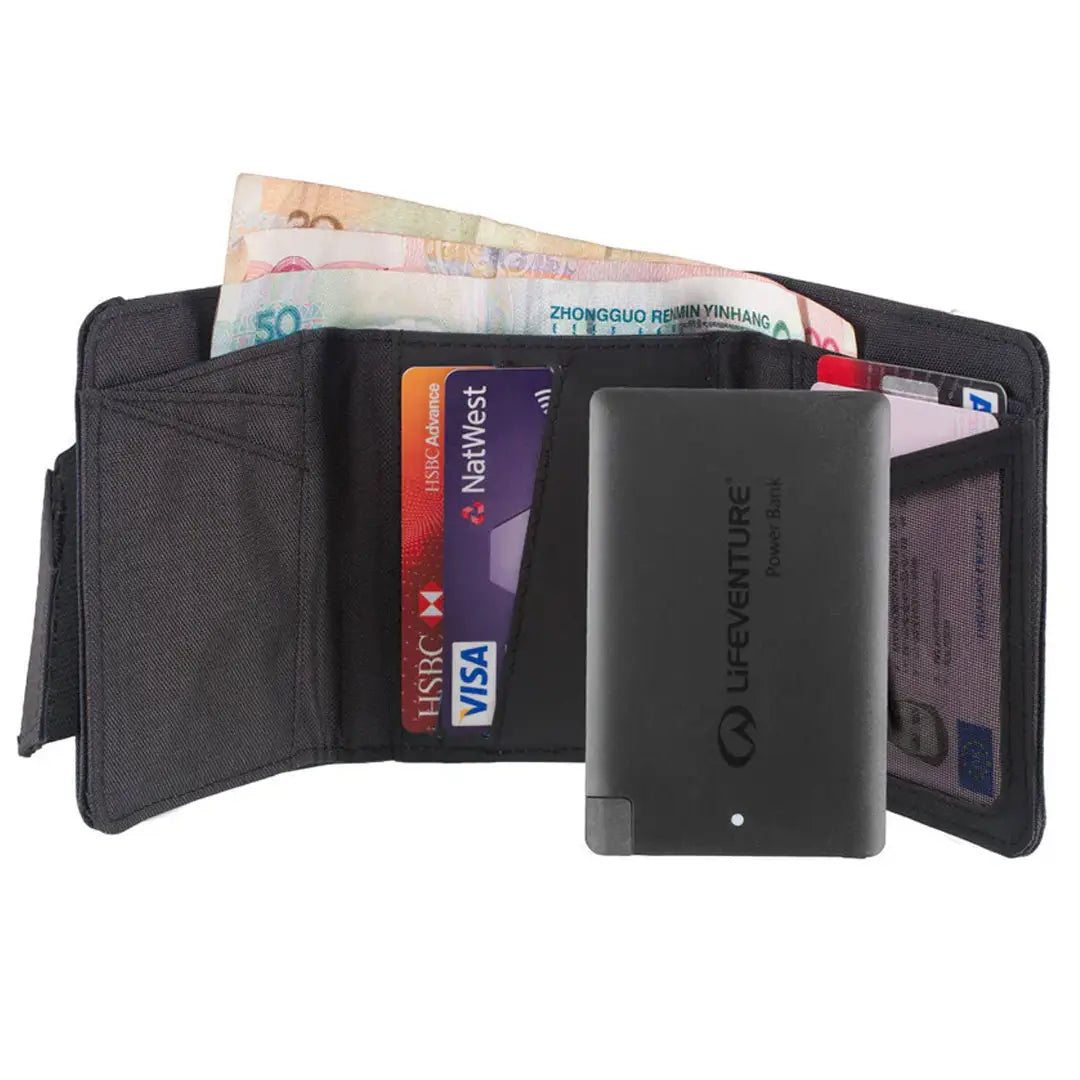 Lifeventure RFID Blocking Charging Wallet - Slim Secure Wallet with Wireless Charging for Travel, Work & Everyday Use