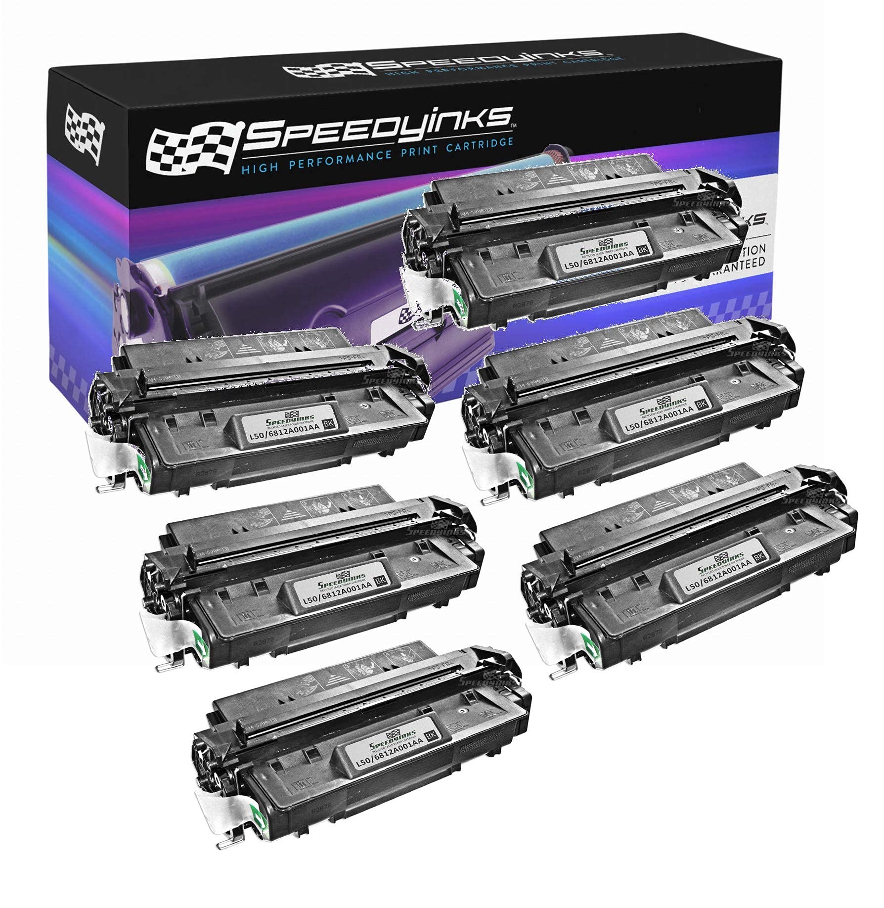 Speedy Inks Remanufactured Toner Cartridge Replacement for Canon L50 | 5000 Page Yield | Black (6-Pack) | Ideal for Home & Office Printing