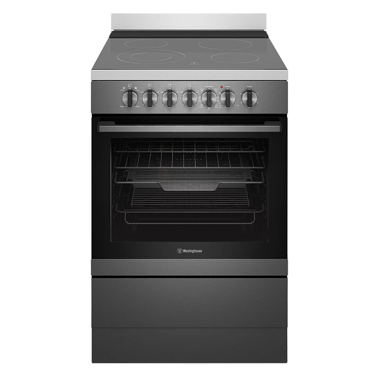 Westinghouse 60cm Freestanding Electric Oven with Air Fry Function - WFE646DSCB | Energy Efficient Built-In Oven for Baking, Roasting & Air Frying | Perfect for Home Kitchens & Small Restaurants