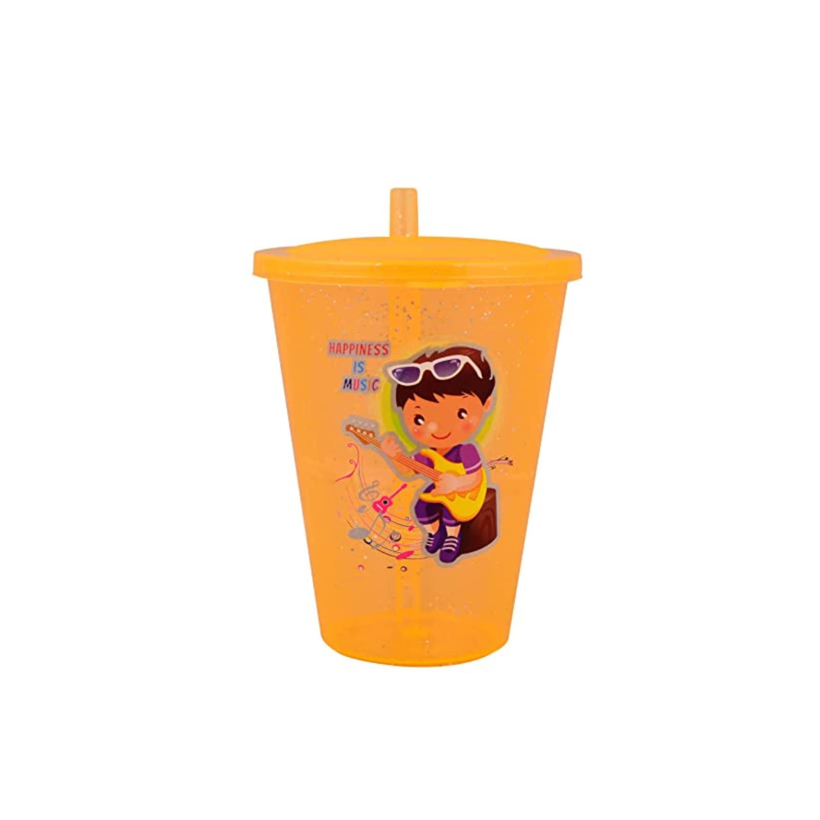 **Tekzie 4-Pack Kids Acrylic Sipper Cups with Lids - Leak-Proof, BPA-Free for Water, Milk & Juice - Travel, School & Home Use (Multicolor)**